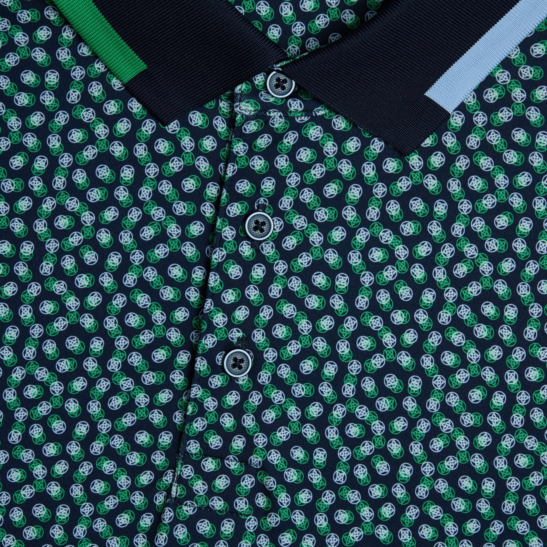 3/G's Tech Jersey Polo Twilight/Clover - Image 4