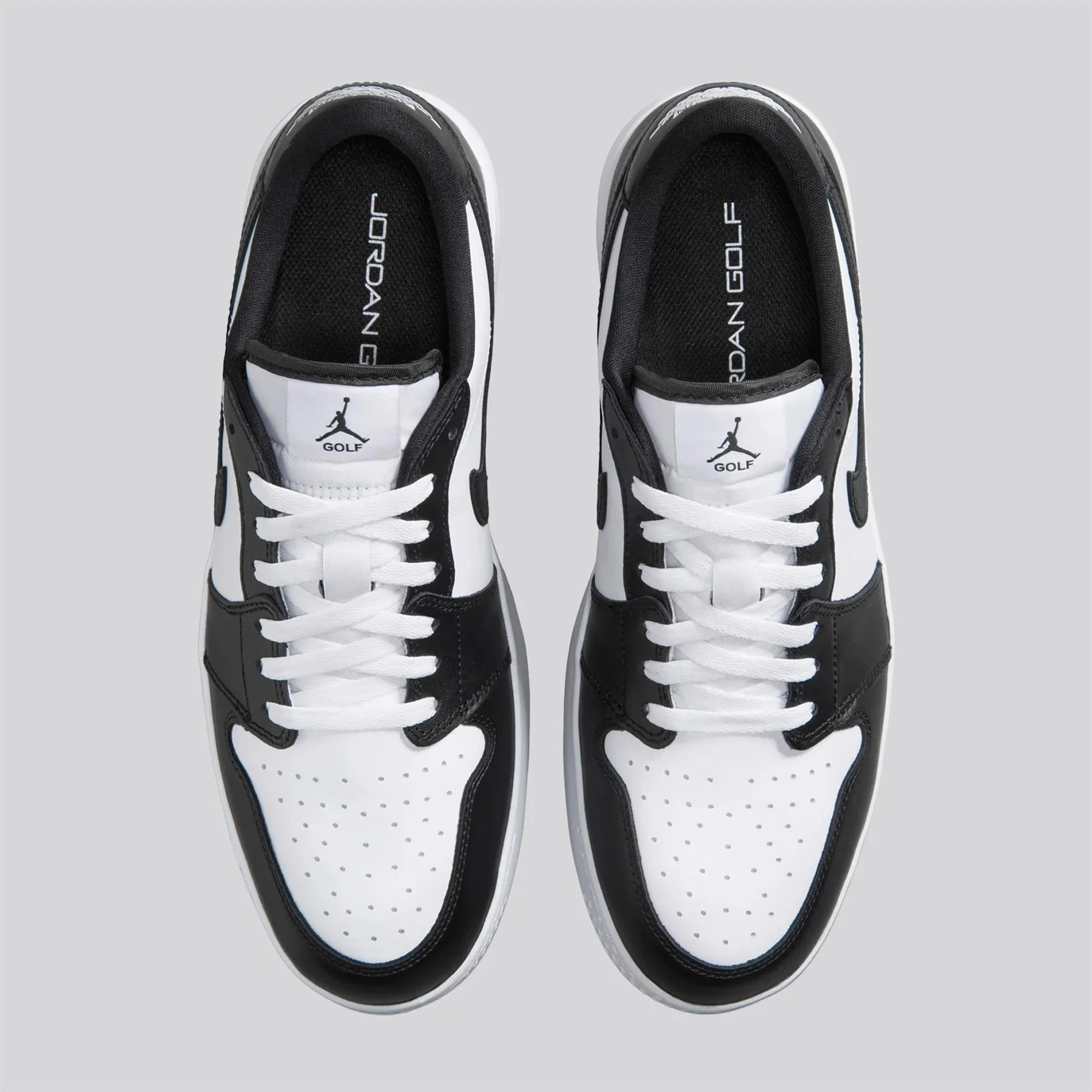Air Jordan 1 Low Spiked Golf Shoes White/Black - Image 3