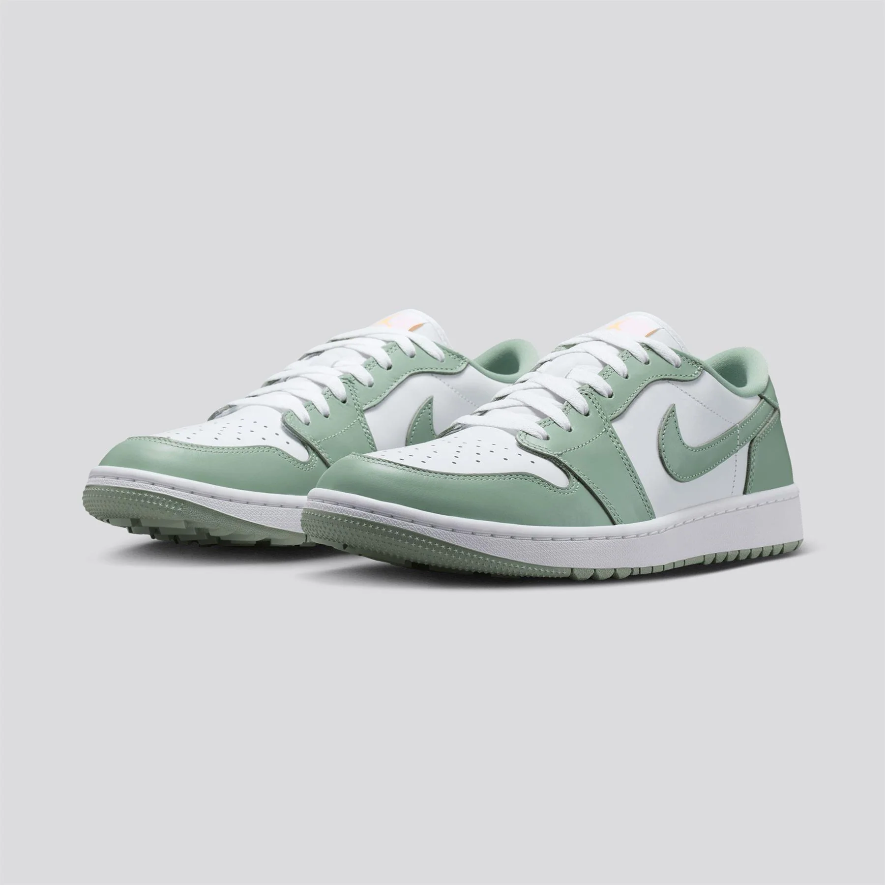 Air Jordan 1 Low Spikeless Golf Shoes Steam/Steam White/Tangerine Tint - Image 3