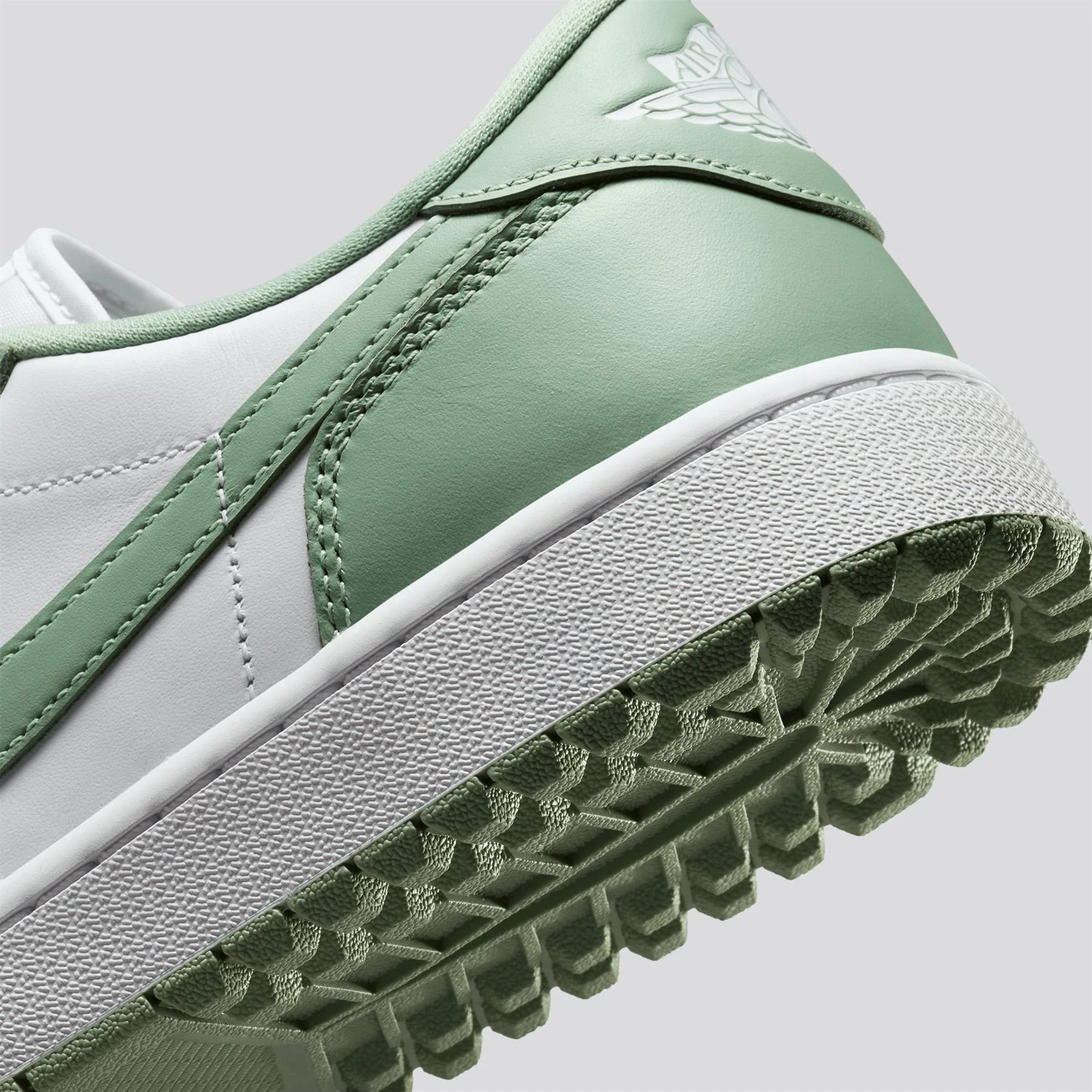 Air Jordan 1 Low Spikeless Golf Shoes Steam/Steam White/Tangerine Tint - Image 8