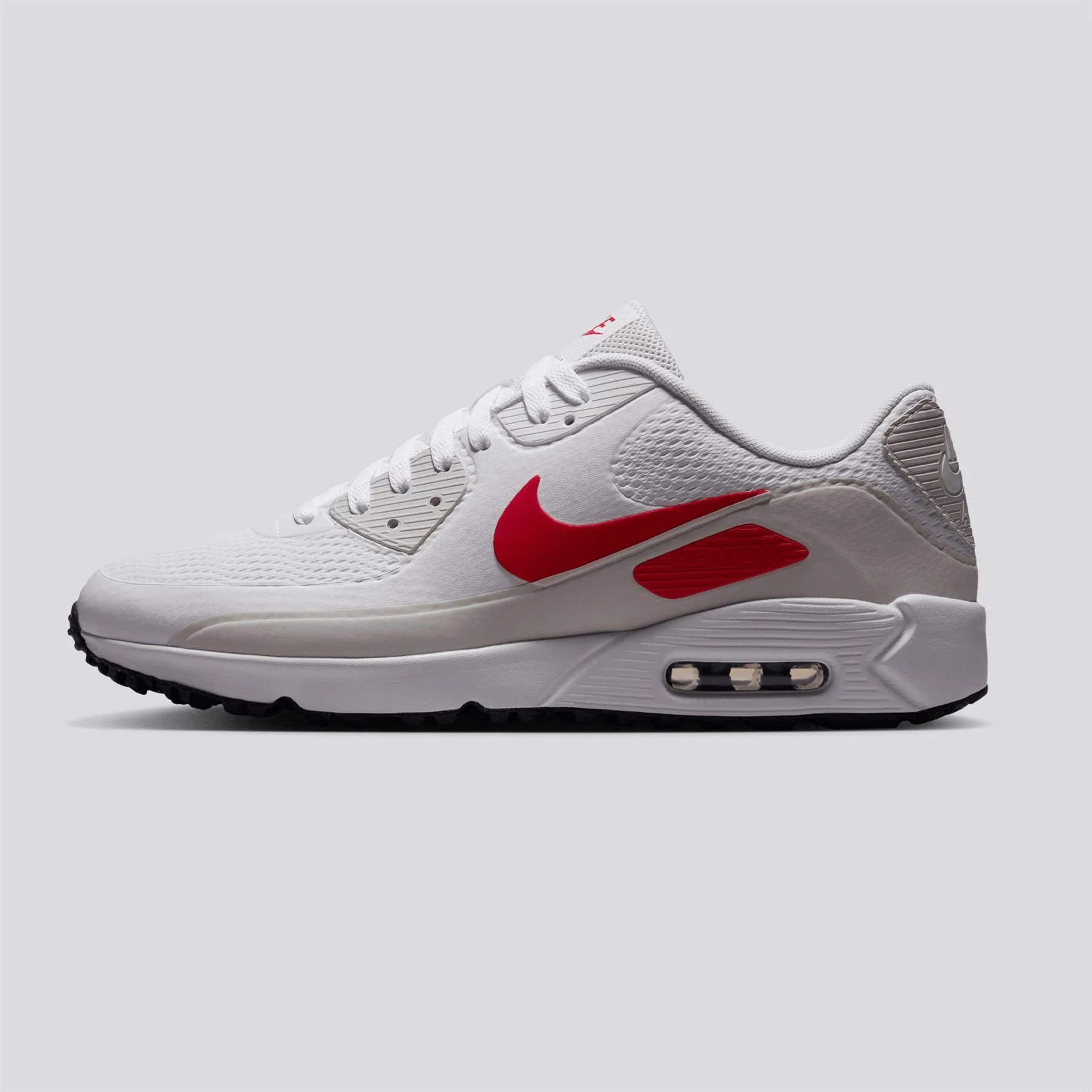 Air Max 90 Spikeless Golf Shoes White/Fire Red/Photon Dust/Midnight Navy - Image 3