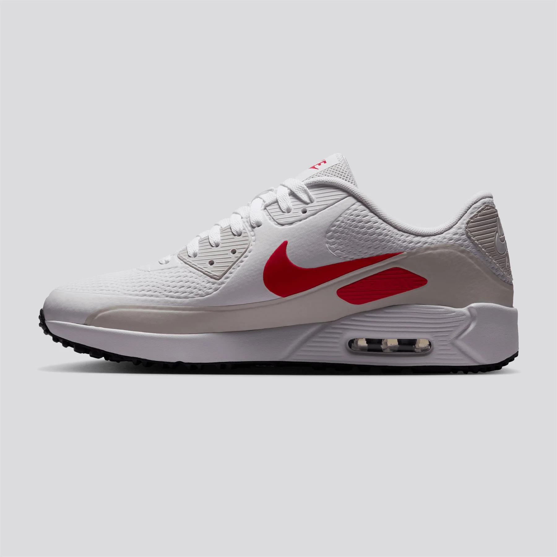 Air Max 90 Spikeless Golf Shoes White/Fire Red/Photon Dust/Midnight Navy - Image 4