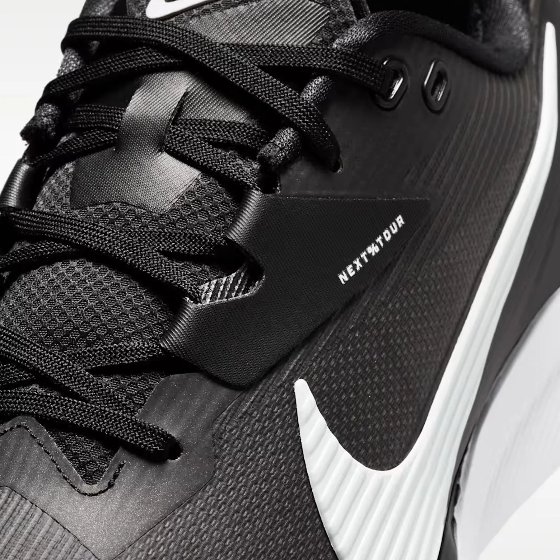 Air Zoom Infinity Next% Tour 3 Spiked Golf Shoes Black/White - Image 7