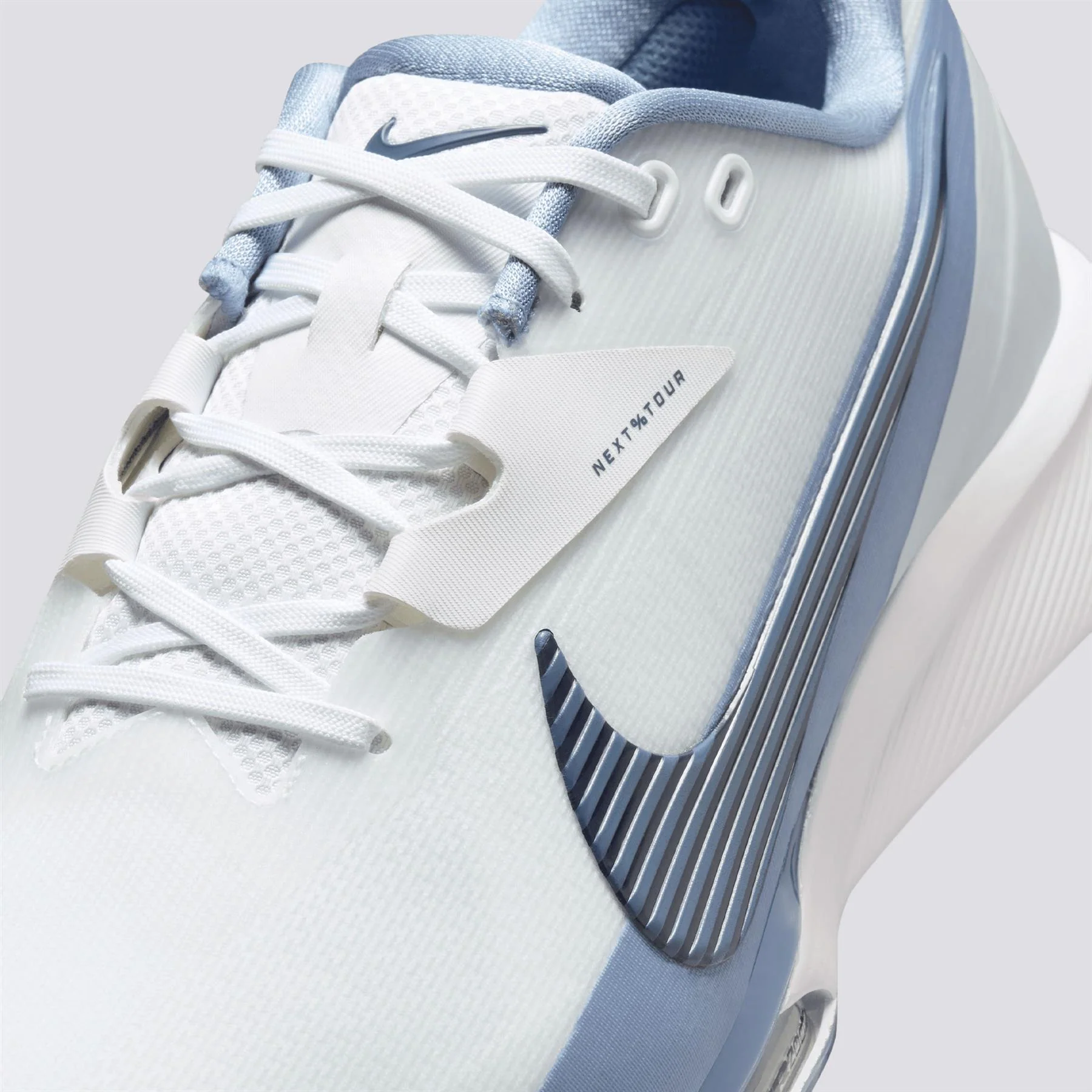 Air Zoom Infinity Next% Tour 3 Spiked Golf Shoes White/Thunder Blue/Work Blue - Image 8
