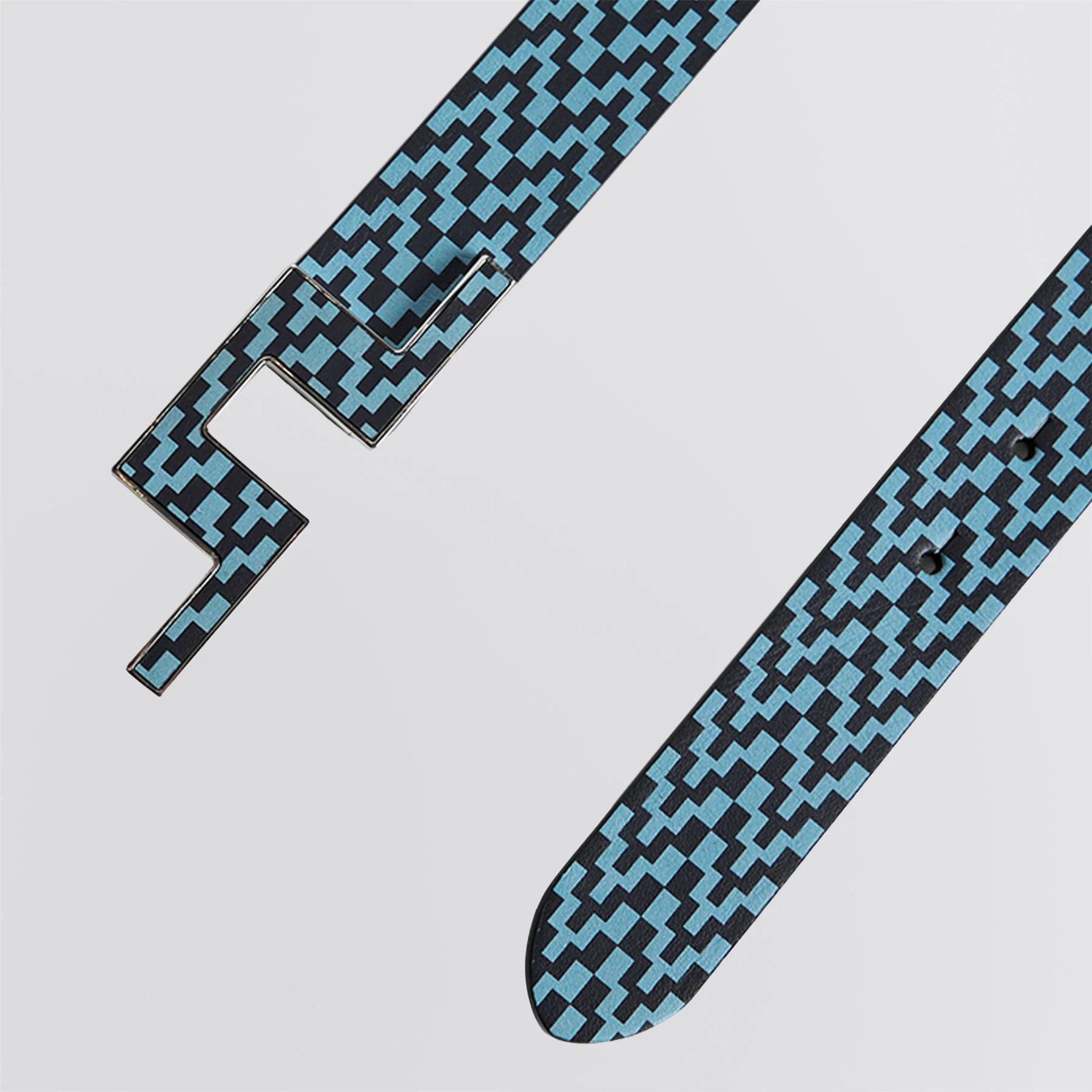 Bentley Printed Belt Bridge Stack Forget Navy