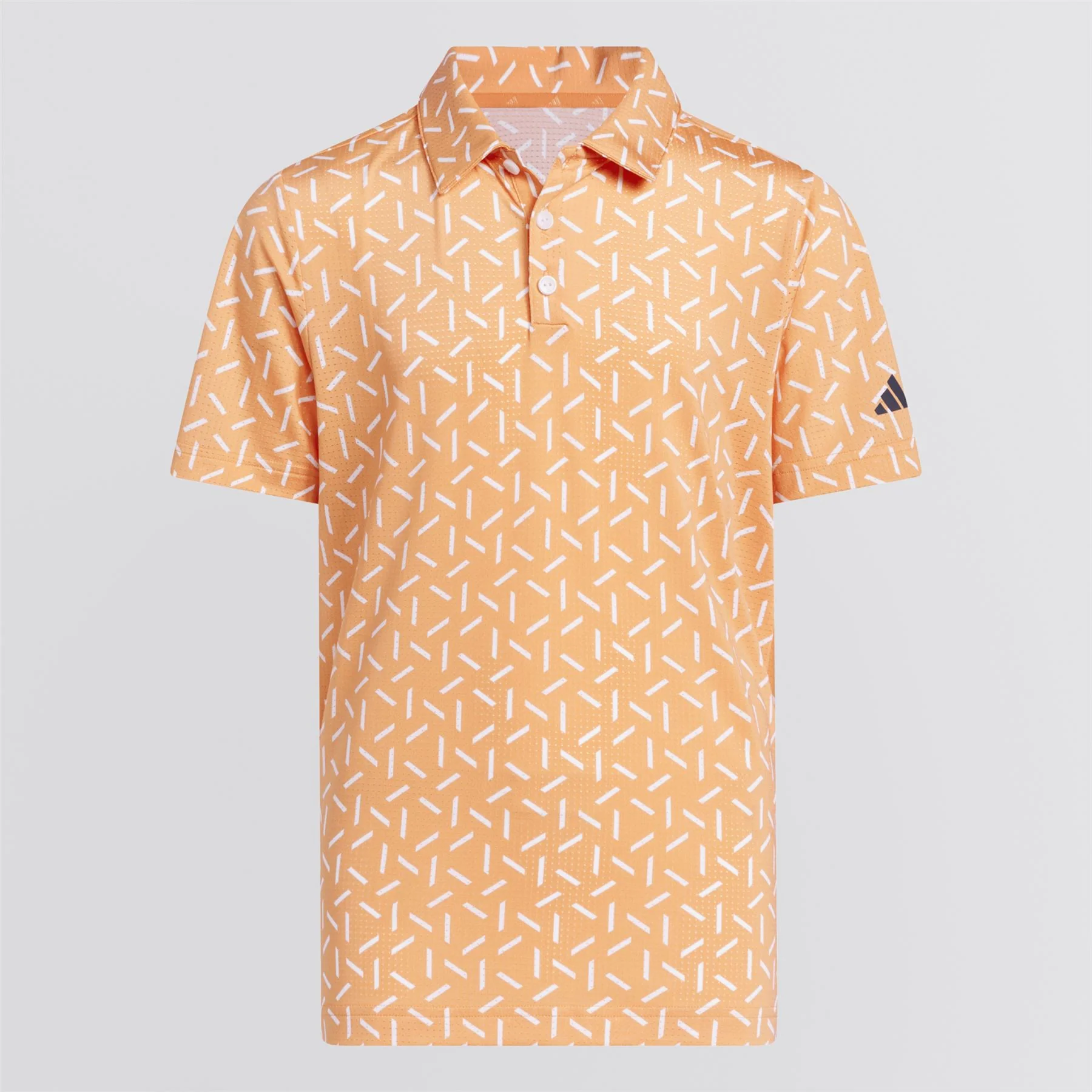 Boys Climacool Ultimate365 Printed Mesh Polo Dusky Orange - Image 10
