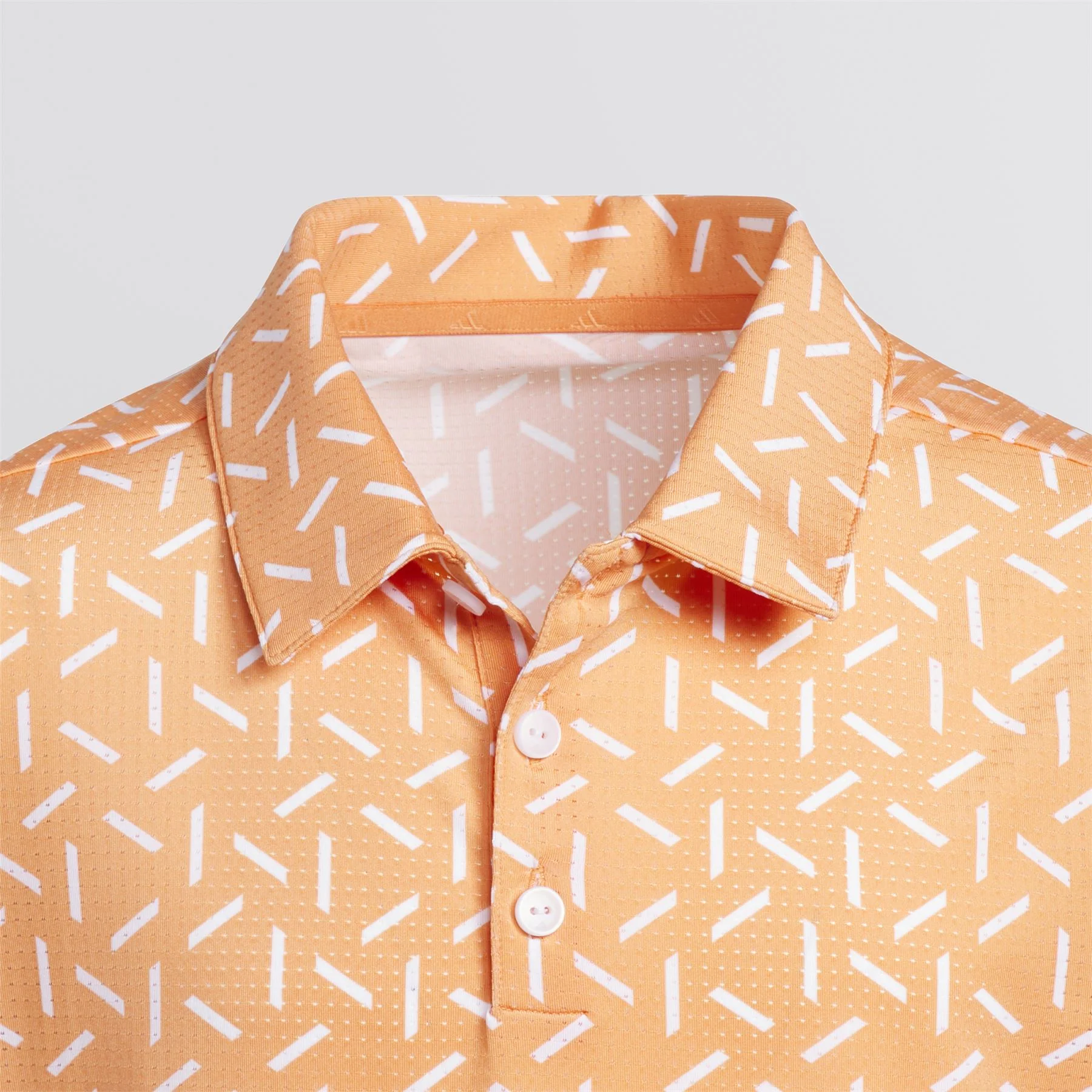 Boys Climacool Ultimate365 Printed Mesh Polo Dusky Orange - Image 9