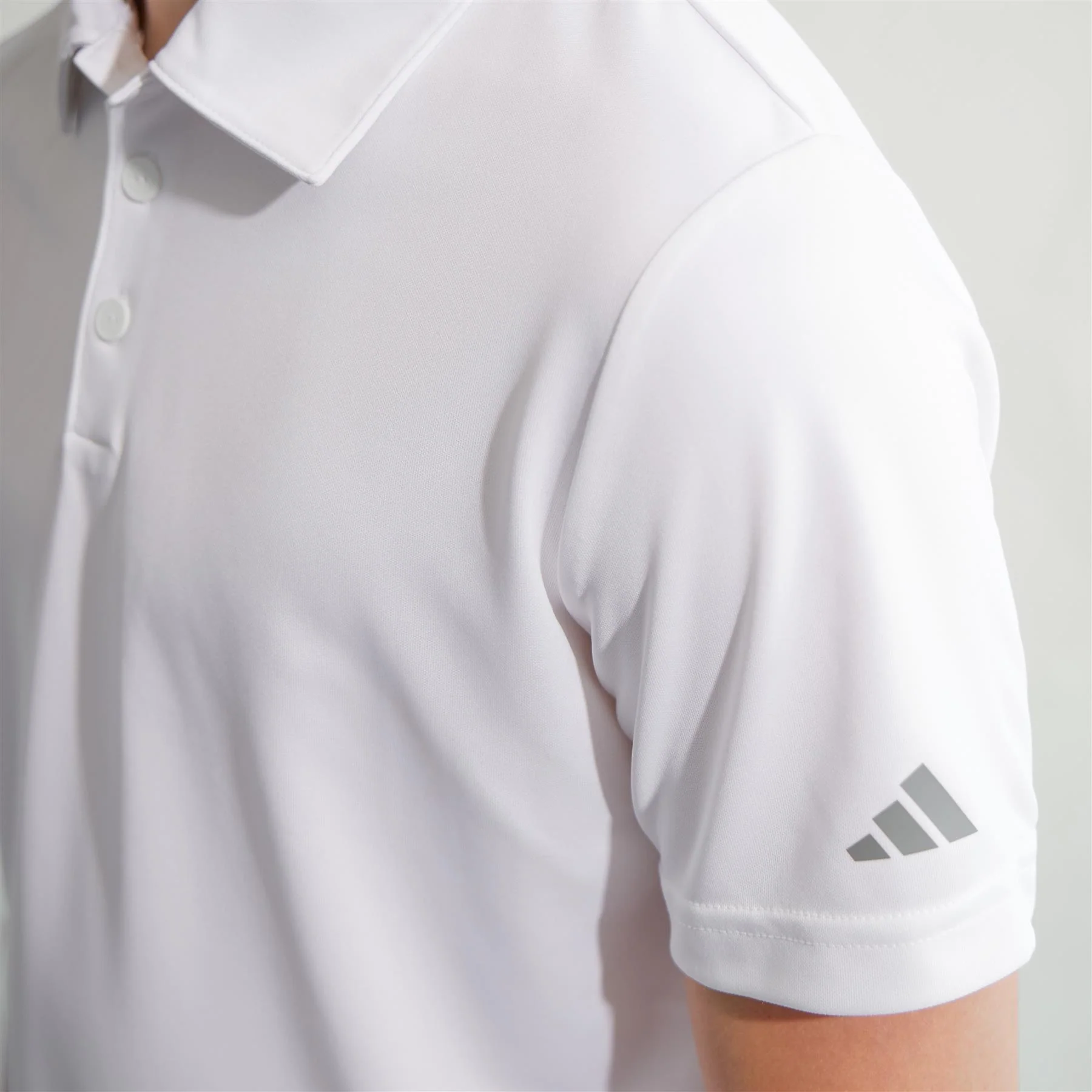 Boys Performance Polo White - Image 4