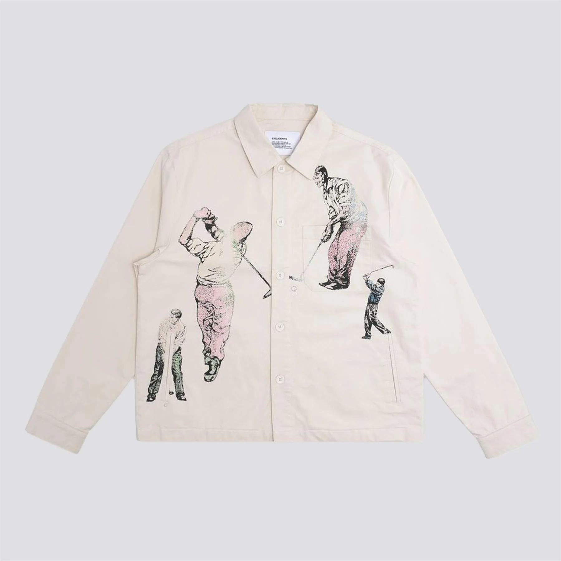 Charl Chore Jacket Off White - Image 4