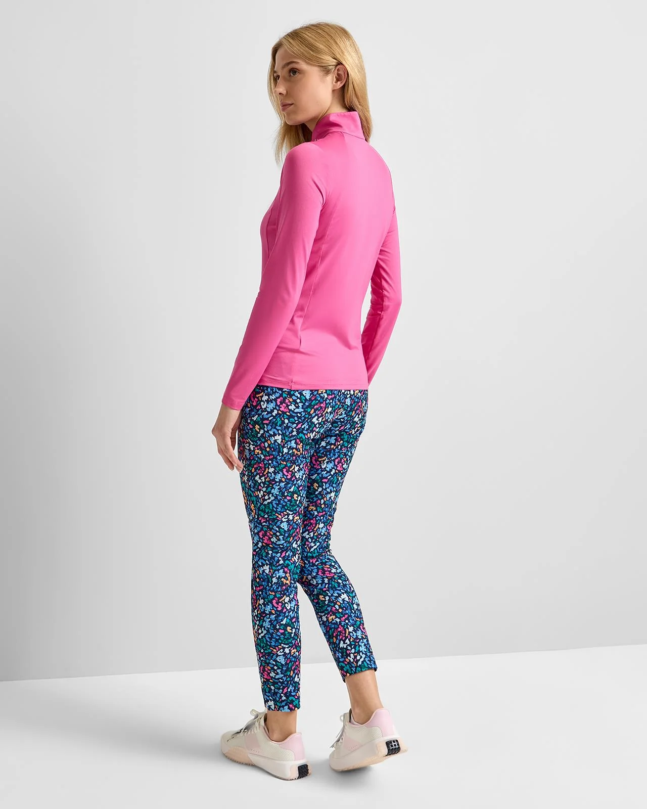 Collagen Half Zip Mid Layer Peony - Image 4