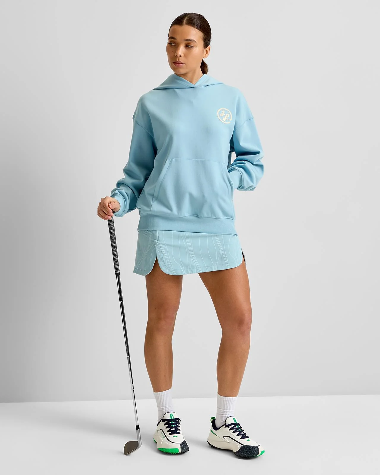 Cove Print Hoodie Forget-Me-Not - Image 3