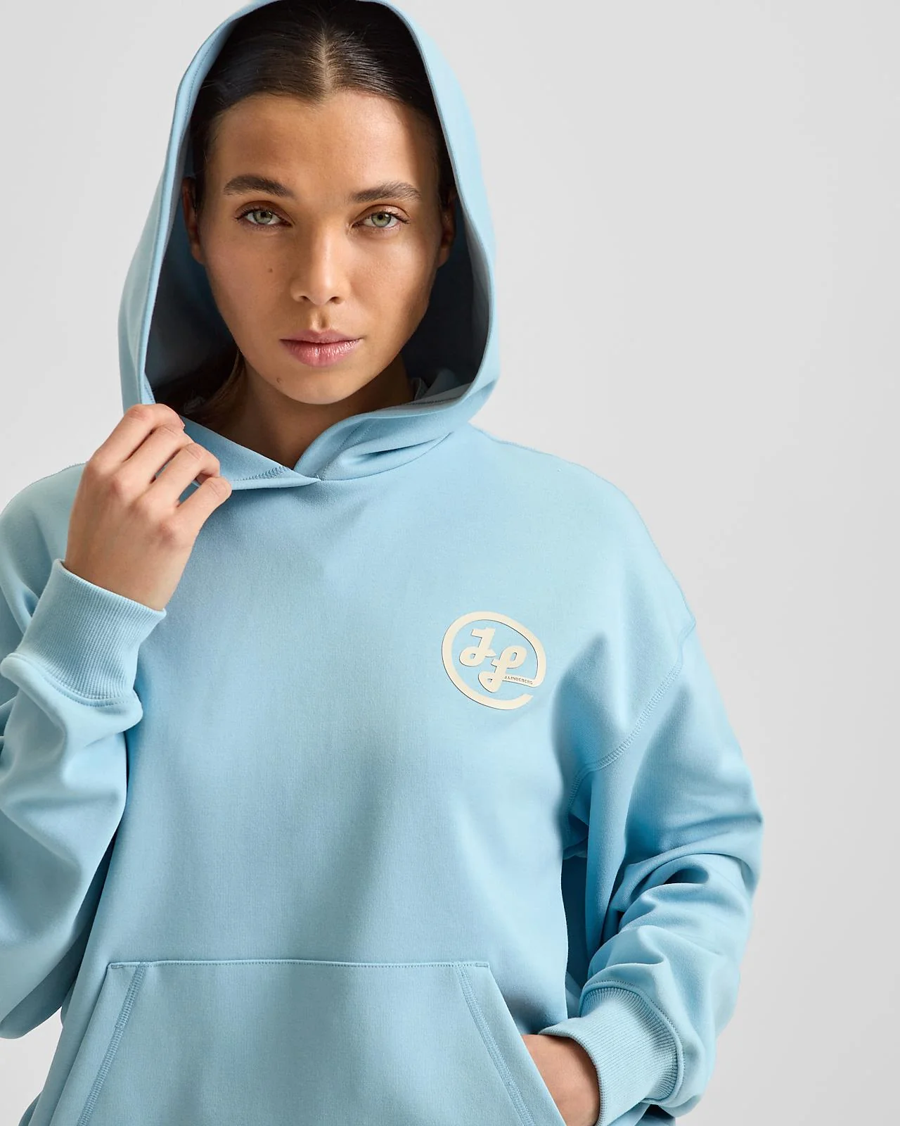 Cove Print Hoodie Forget-Me-Not - Image 5