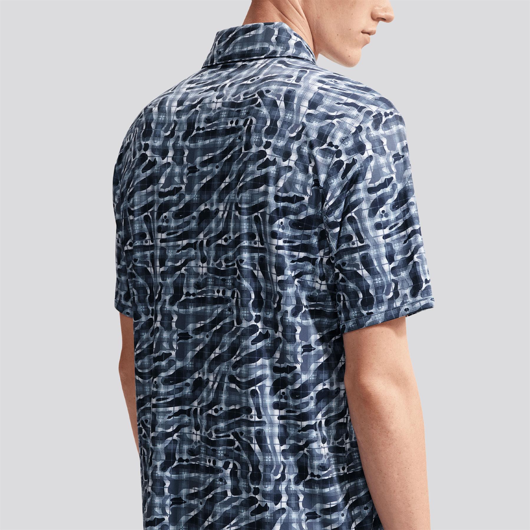 Dri-FIT Par 5 Tartan Camo Polo Diffused Blue - Image 5