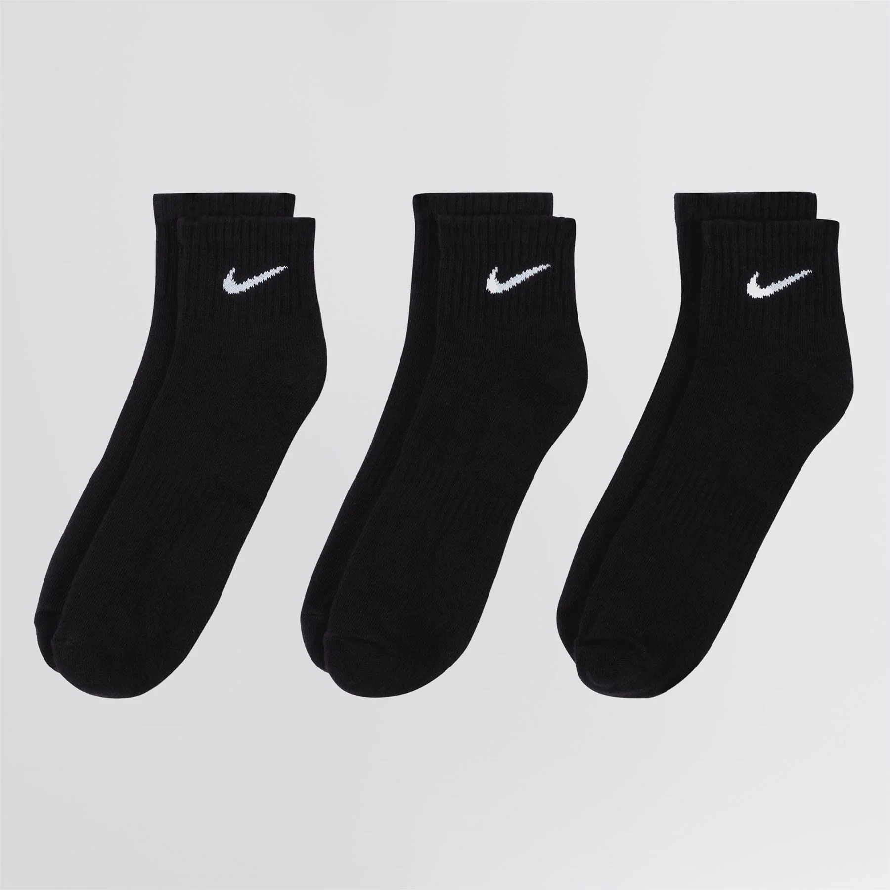 Everyday Cushioned Socks Black/White - Image 3