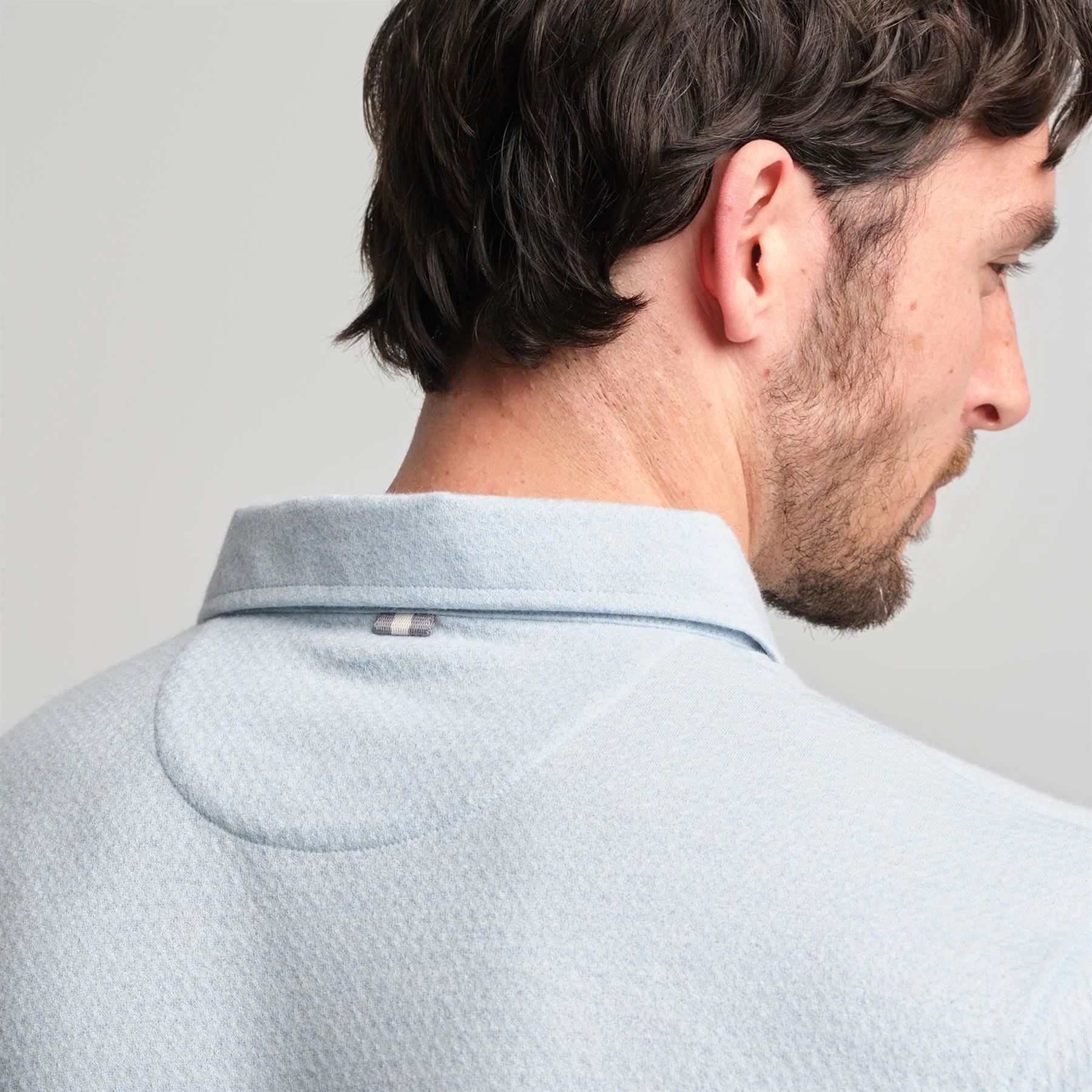 Fessenden Polo Burnham Heather Tonal Houndstooth - Image 4