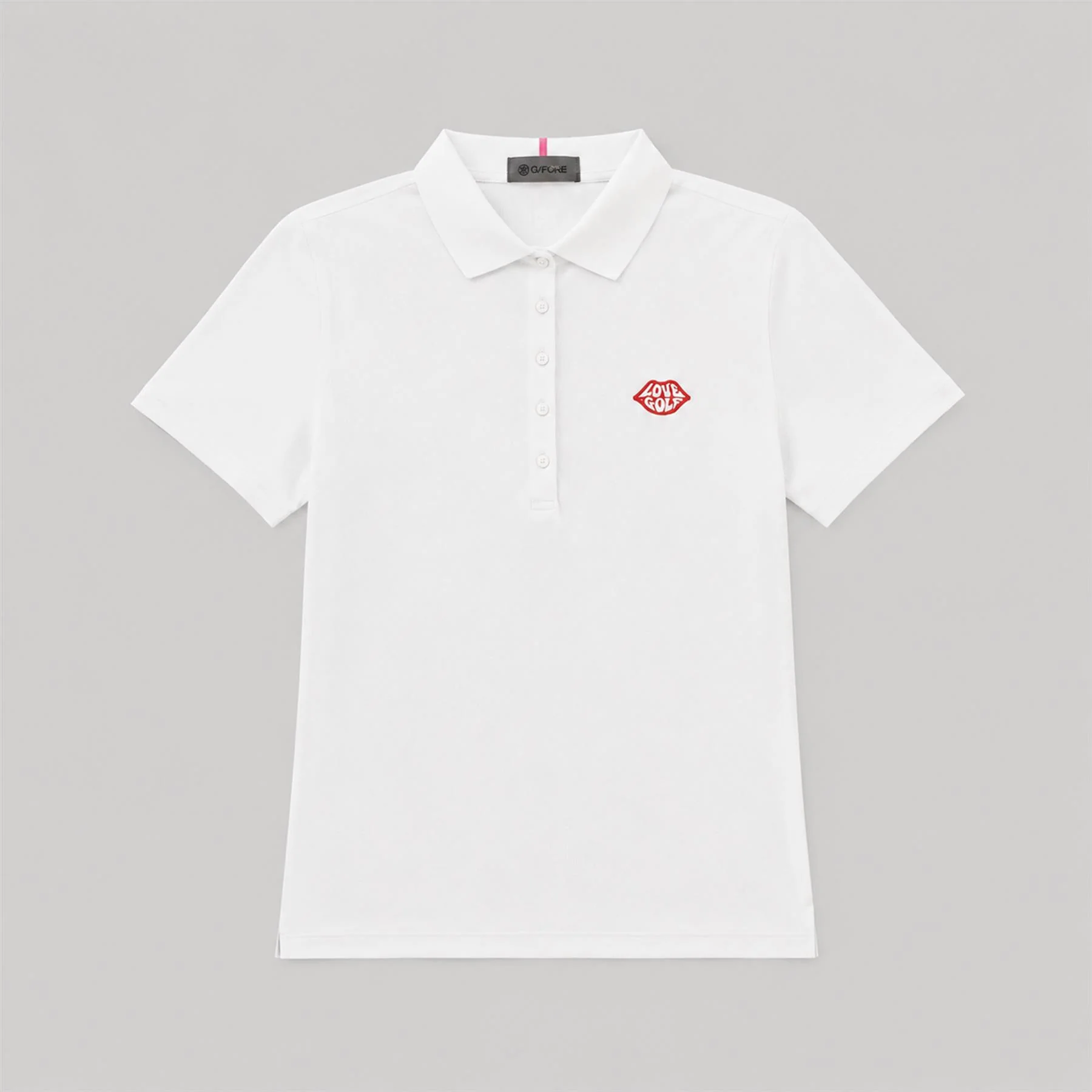 G/FORE x TRENDYGOLF Love Golf Ribbed Tech Nylon Polo Snow