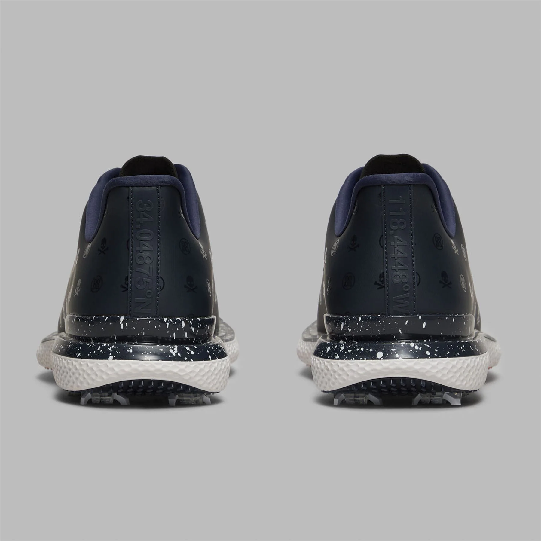 Gallivan2R G/LOCK Printed Skull & Tees Speckled Spiked Golf Shoe Twilight - Image 4