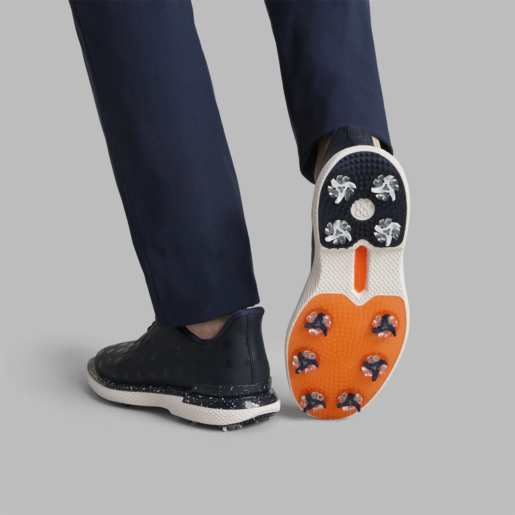 Gallivan2R G/LOCK Printed Skull & Tees Speckled Spiked Golf Shoe Twilight - Image 5
