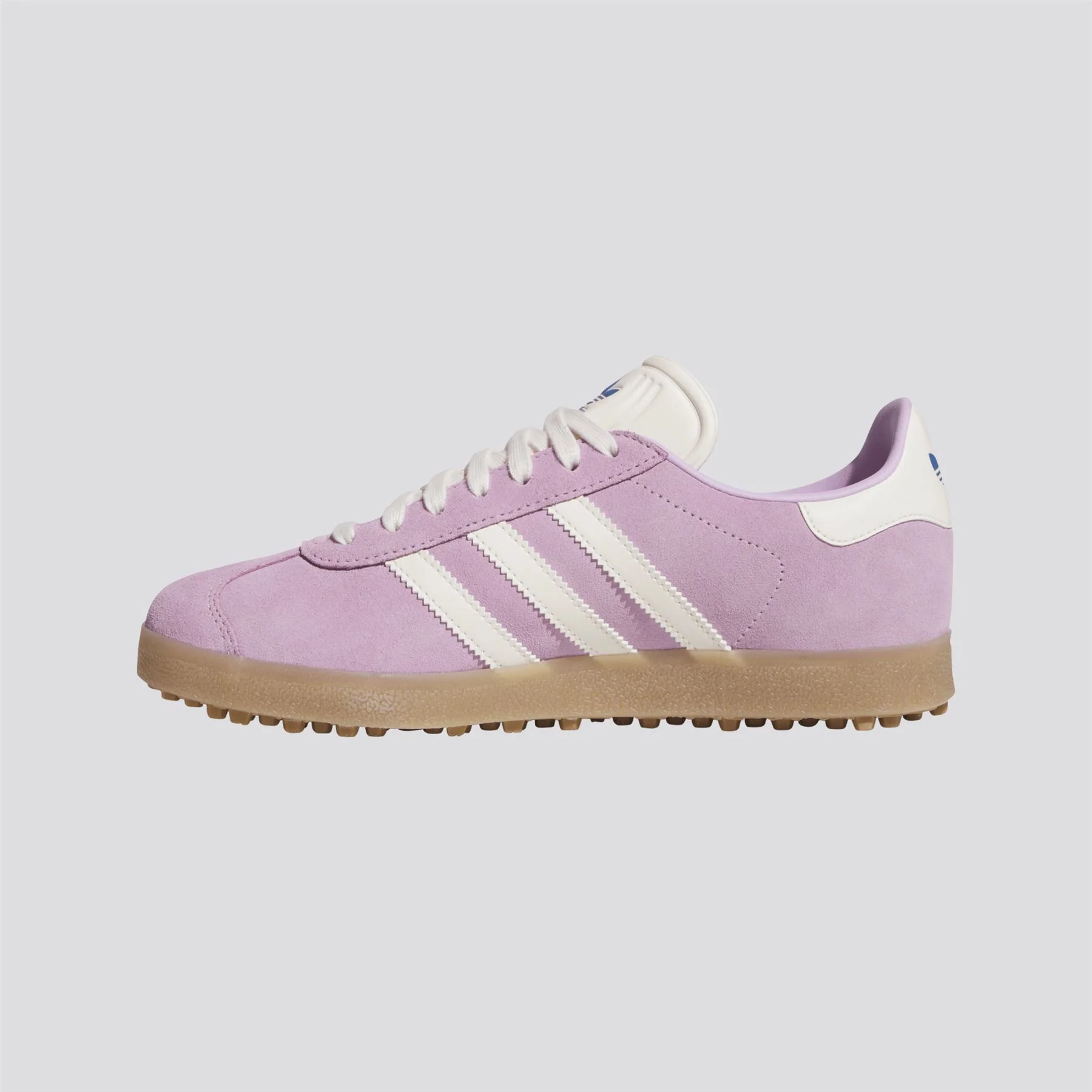 adidas Originals Gazelle Spikeless Golf Shoes Bliss Lilac/Chalk White/Bluebird - Image 8
