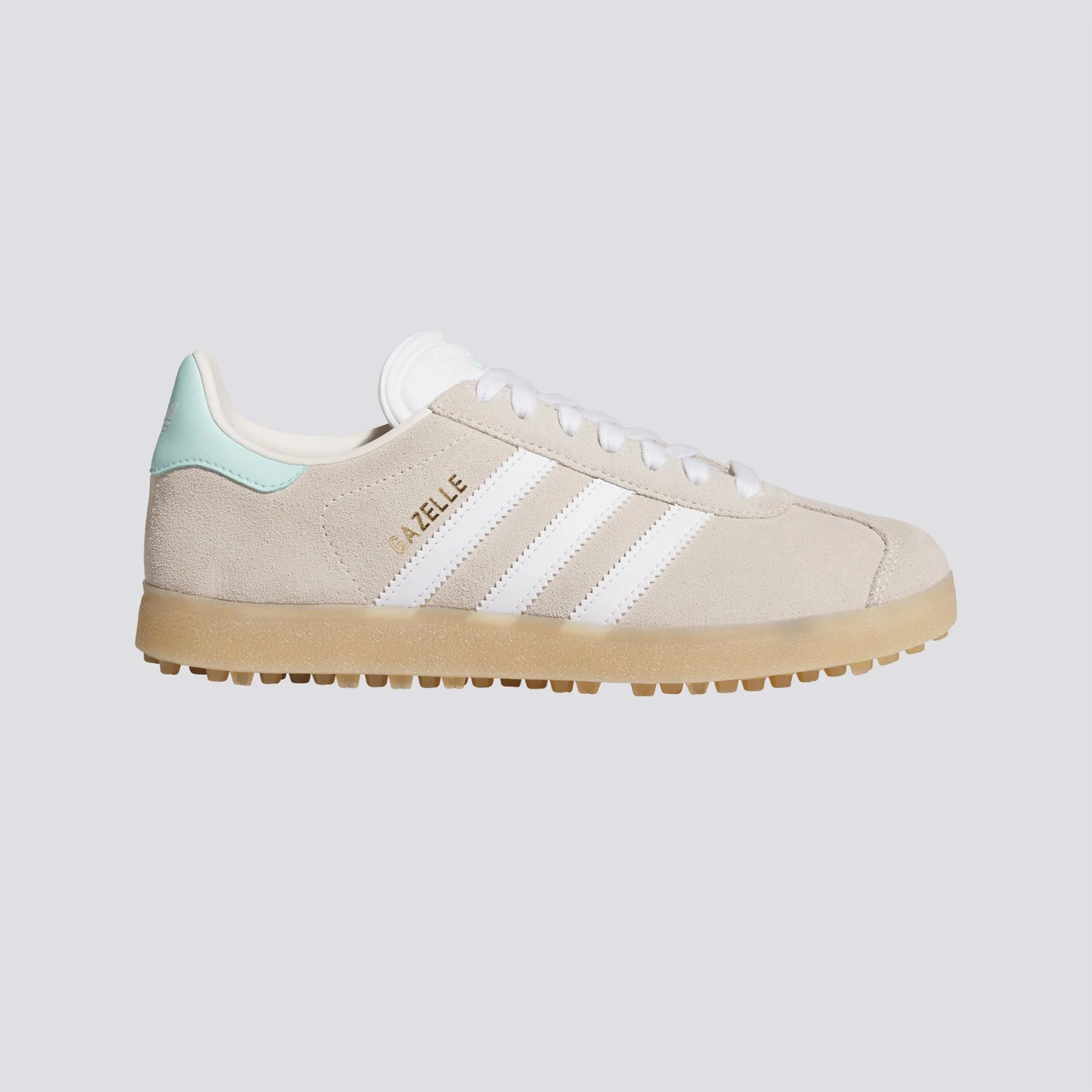 adidas Originals Gazelle Spikeless Golf Shoes Chalk White/Footwear White/Clear Mint