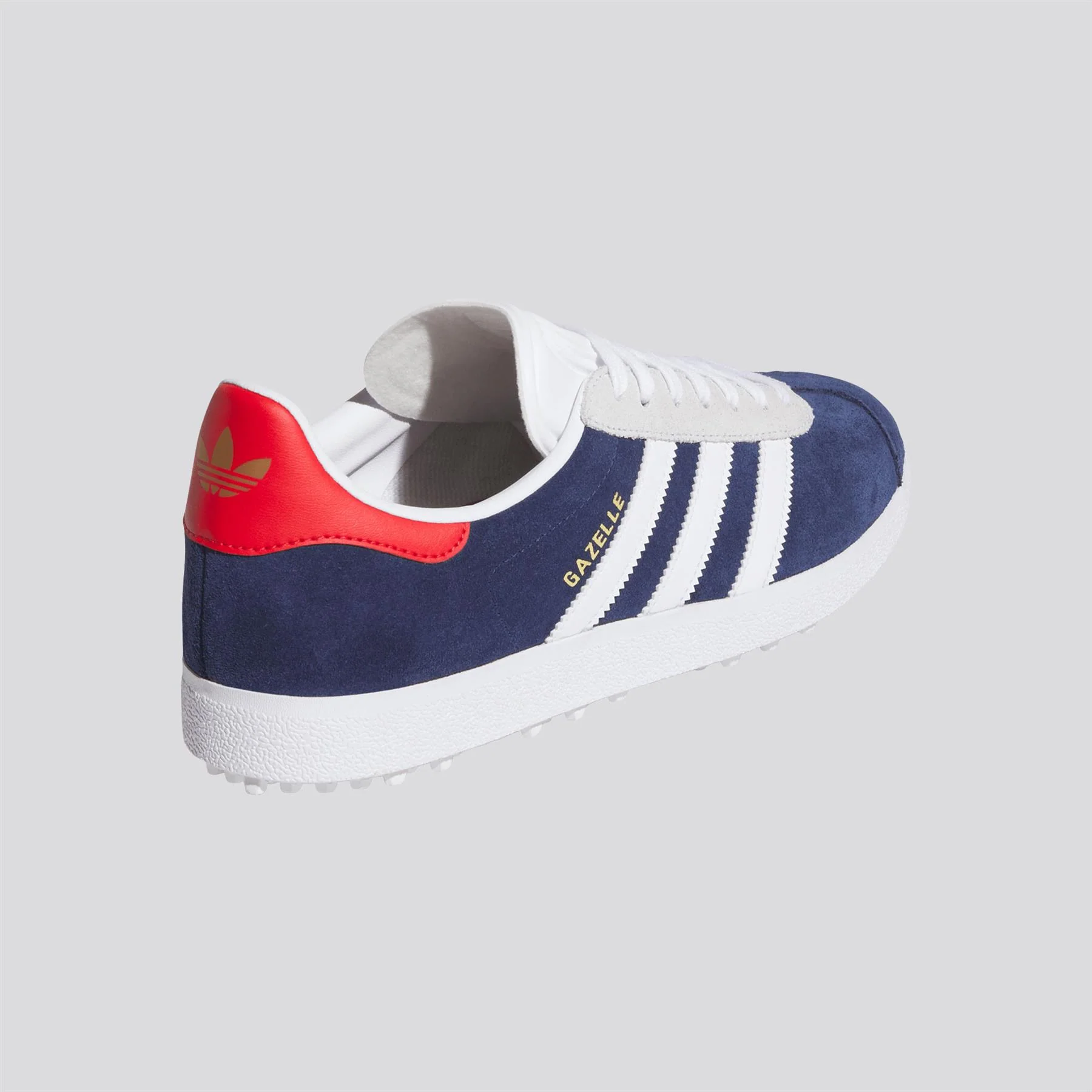 adidas Originals Gazelle Spikeless Golf Shoes Dark Blue/Footwear White/Pure Ruby - Image 6