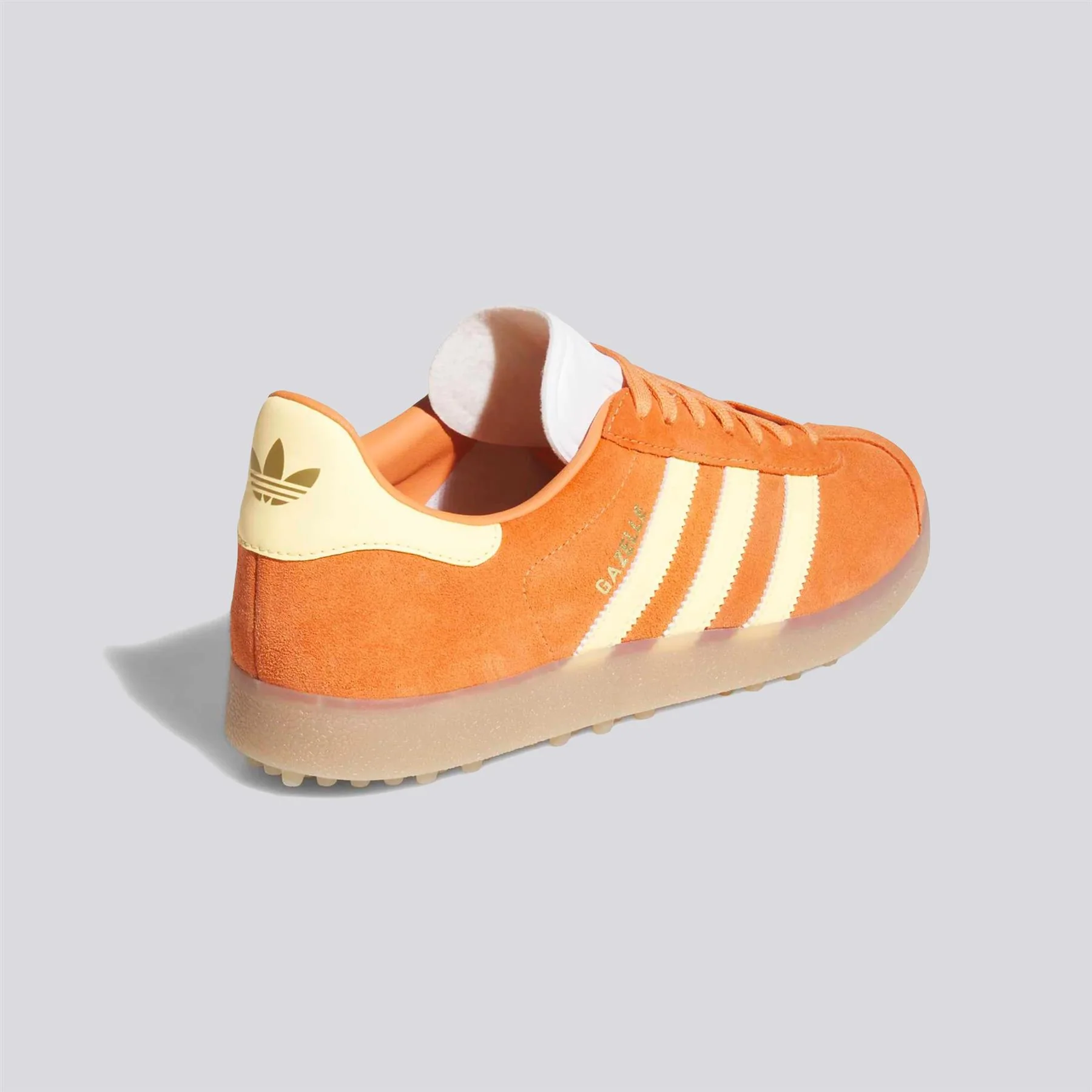 adidas Originals Gazelle Spikeless Golf Shoes Dusky Orange/Ice Tangerine/Footwear White - Image 3