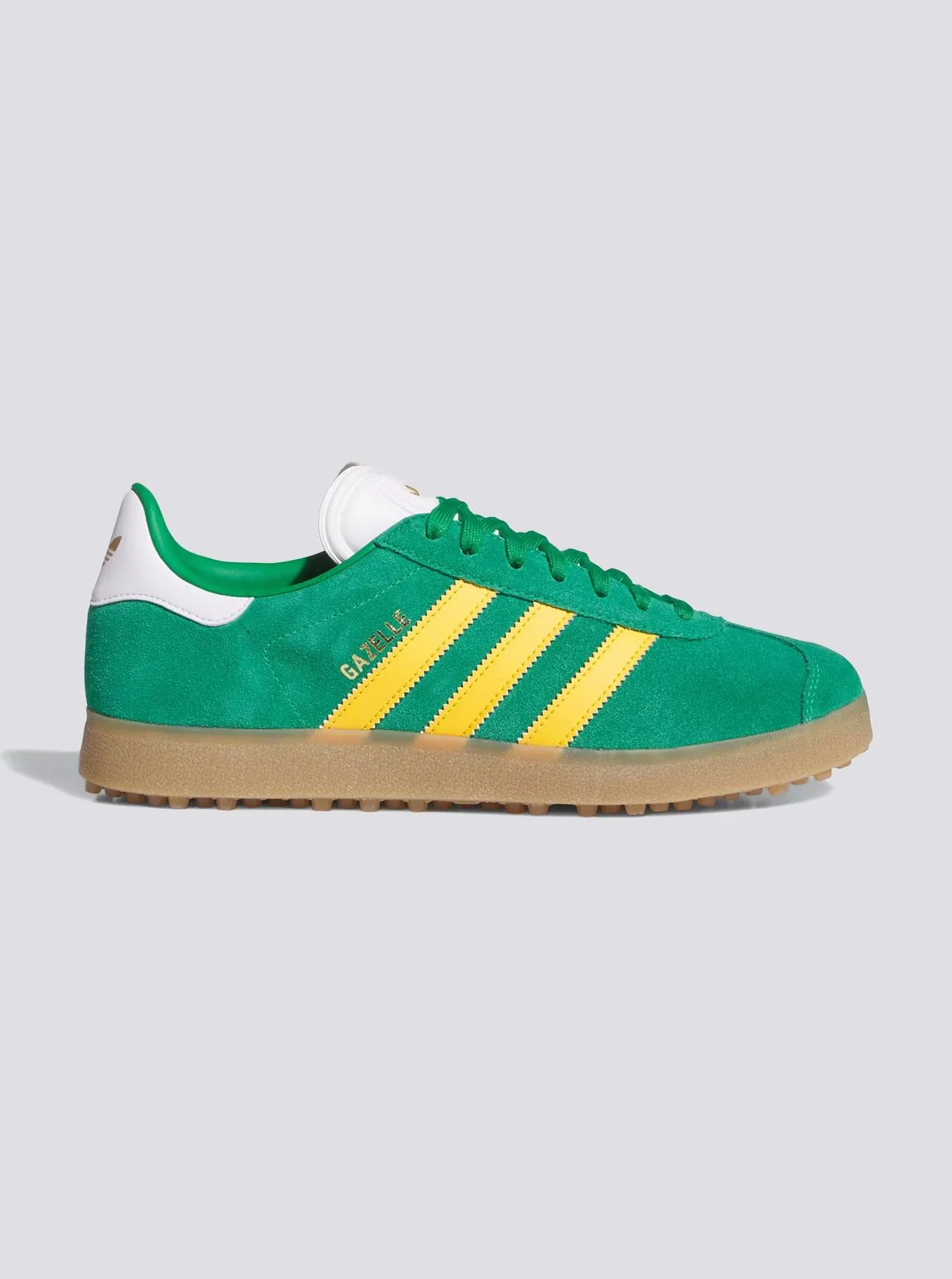adidas Originals Gazelle Spikeless Golf Shoes Green/Crew Yellow/Footwear White