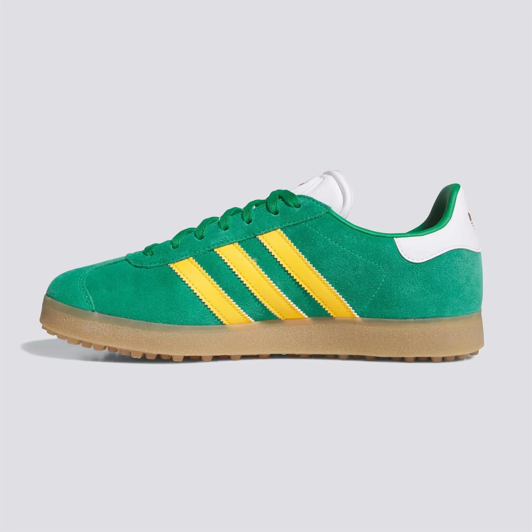 adidas Originals Gazelle Spikeless Golf Shoes Green/Crew Yellow/Footwear White - Image 5