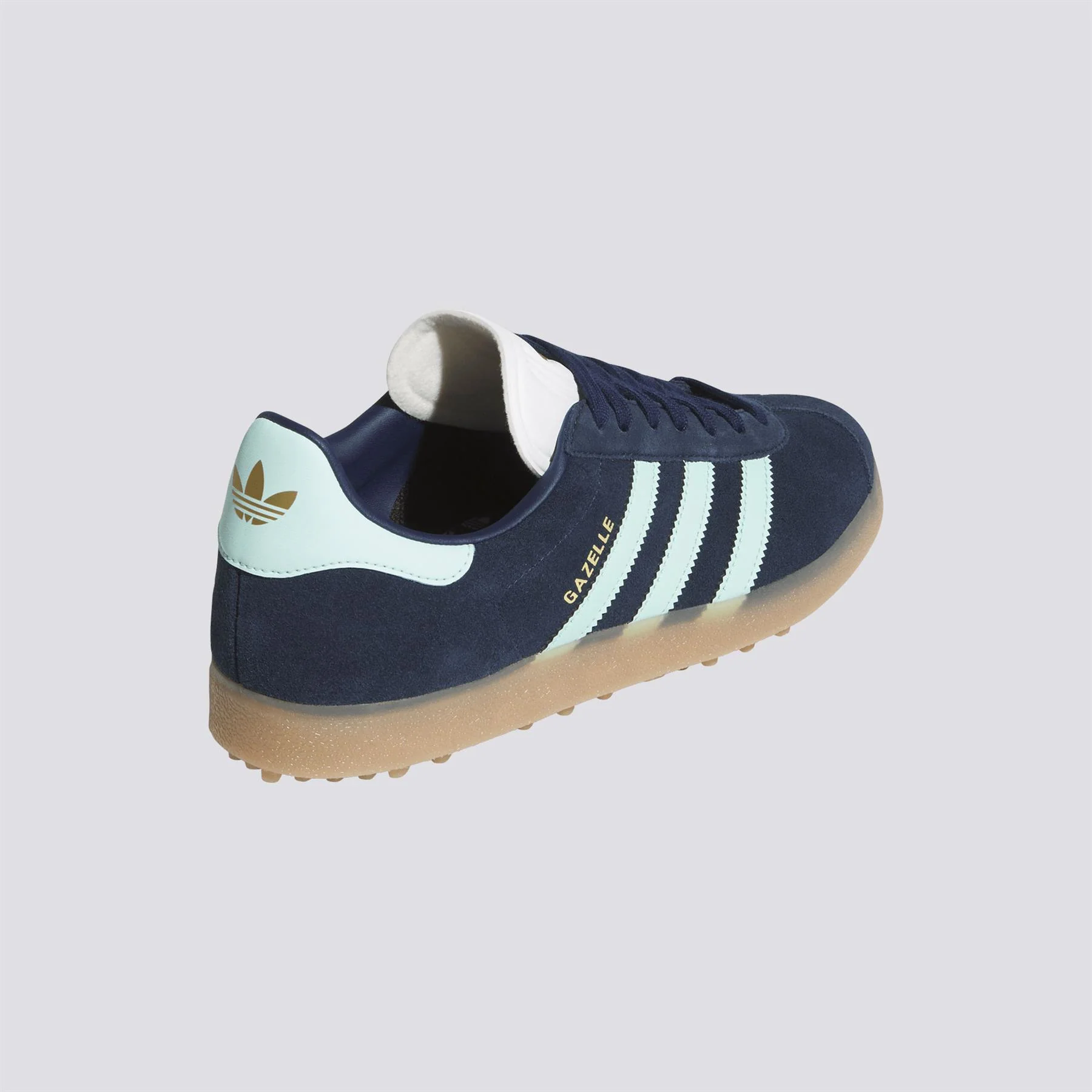 adidas Originals Gazelle Spikeless Golf Shoes Night Indigo/Clear Mint/Footwear White - Image 6