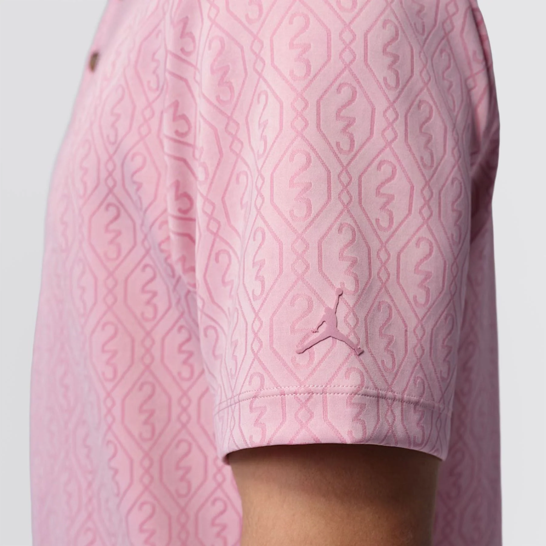 Golf Jacquard Polo Elemental Pink - Image 4