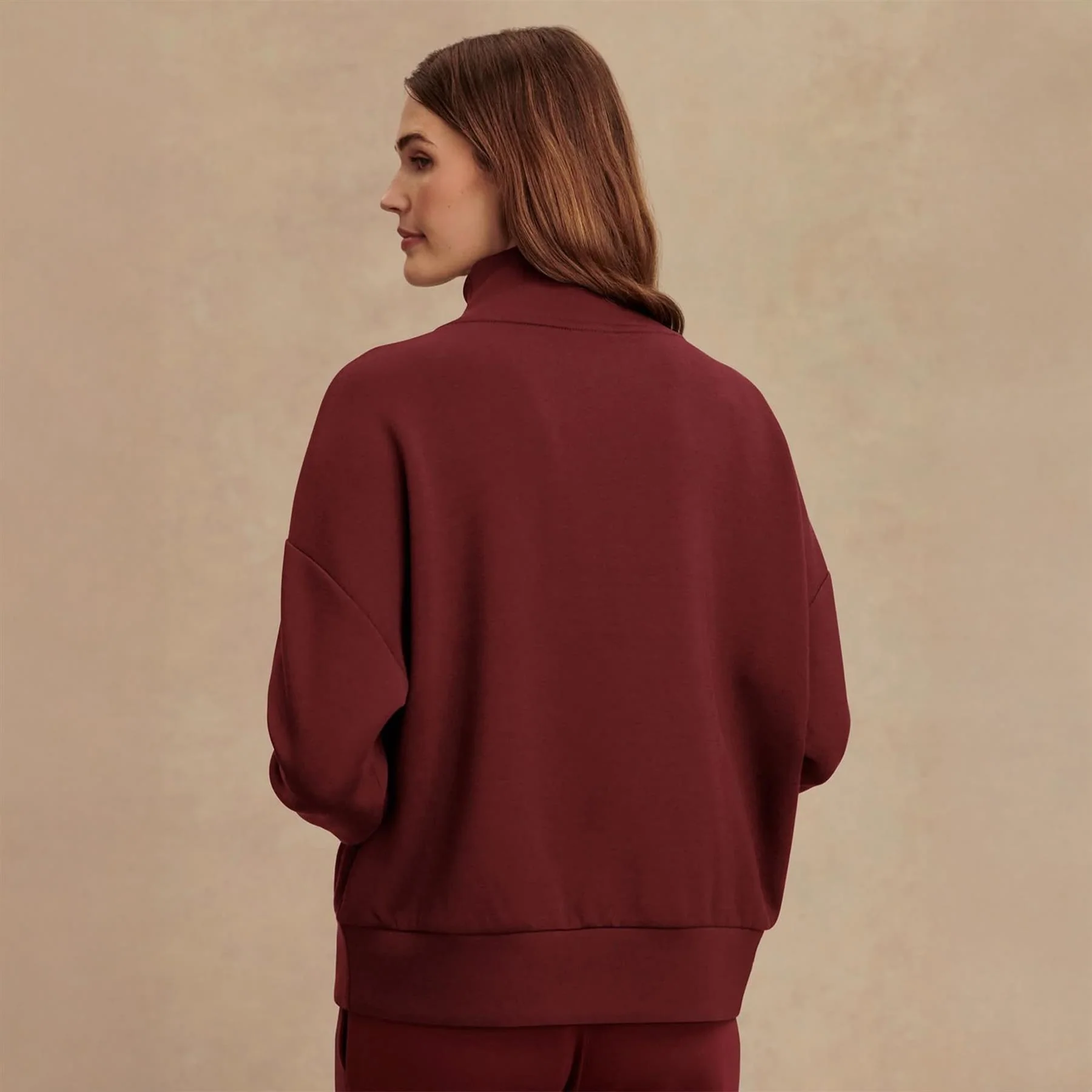 Hawley Half Zip Sweat Cinnamon - Image 5