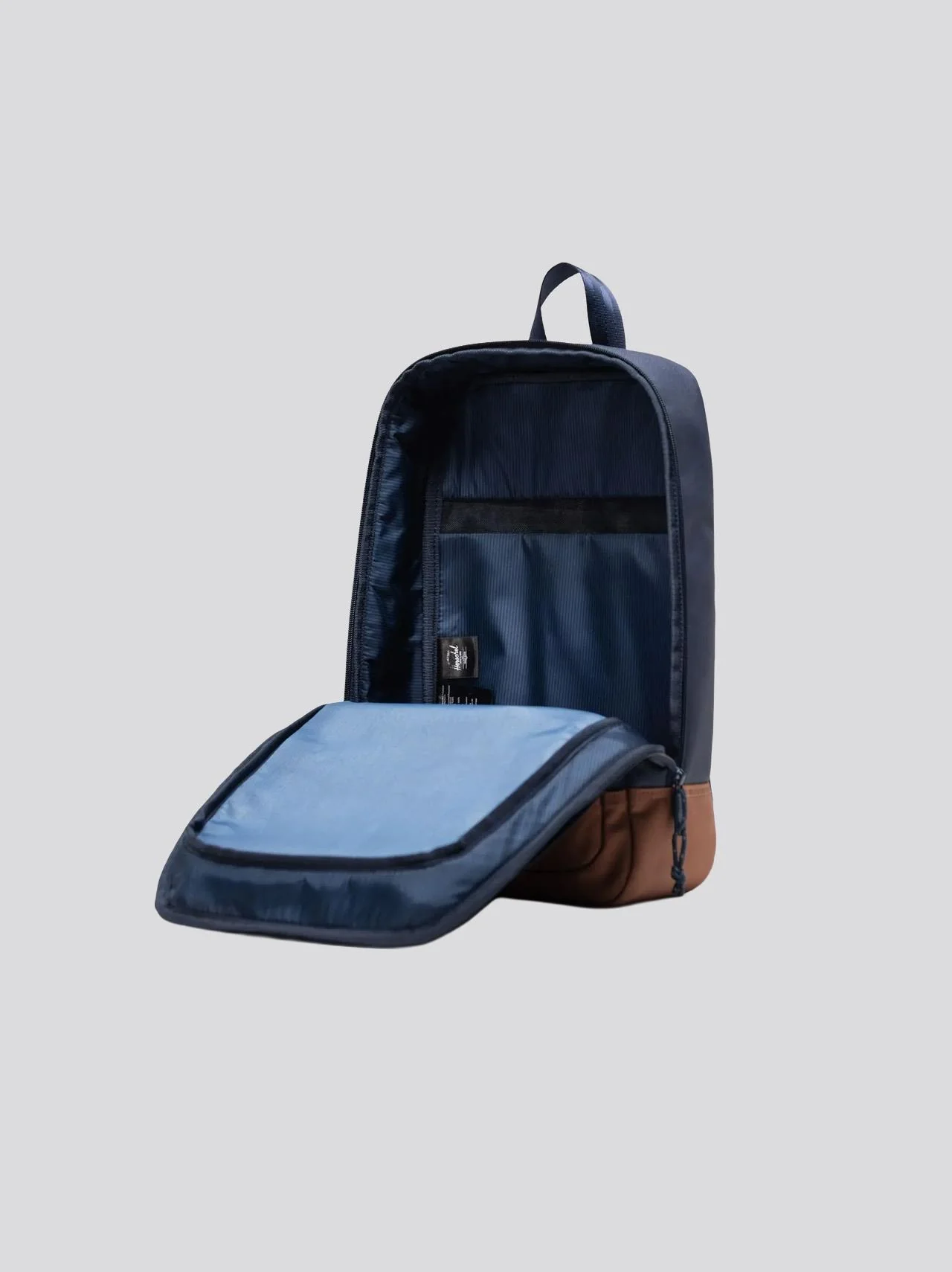 Heritage Shoe Bag Navy/Saddle Brown - Image 2