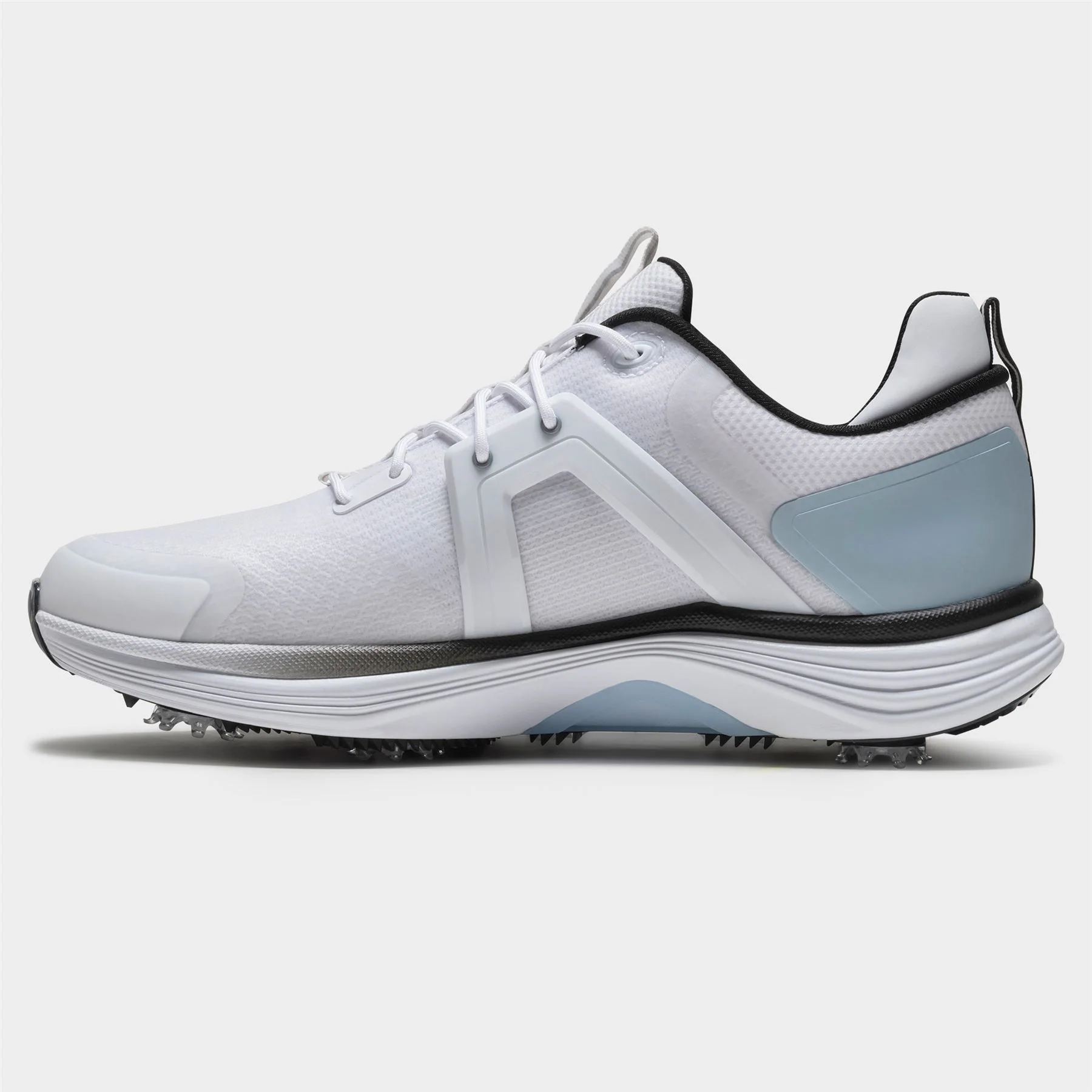 Hyperflex Spiked Golf Shoes White/Blue/Black - Image 3