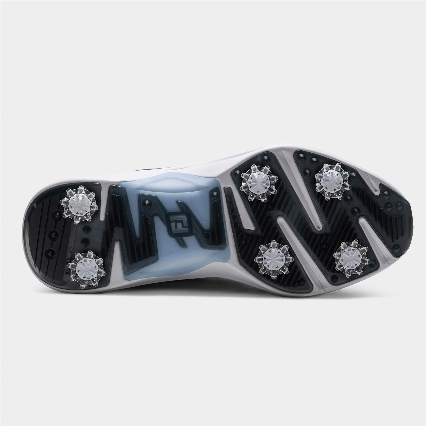 Hyperflex Spiked Golf Shoes White/Blue/Black - Image 4