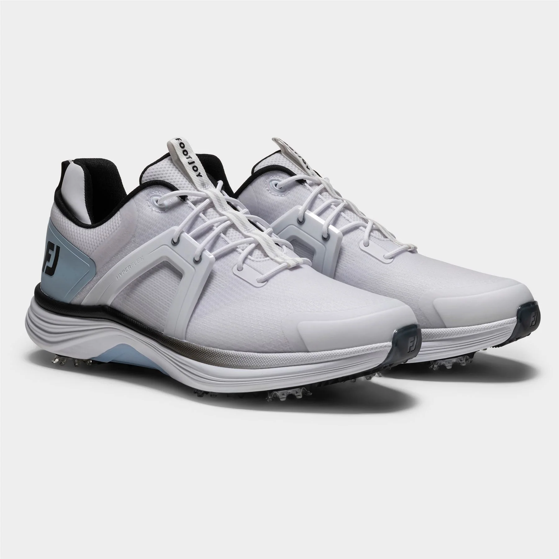Hyperflex Spiked Golf Shoes White/Blue/Black - Image 5