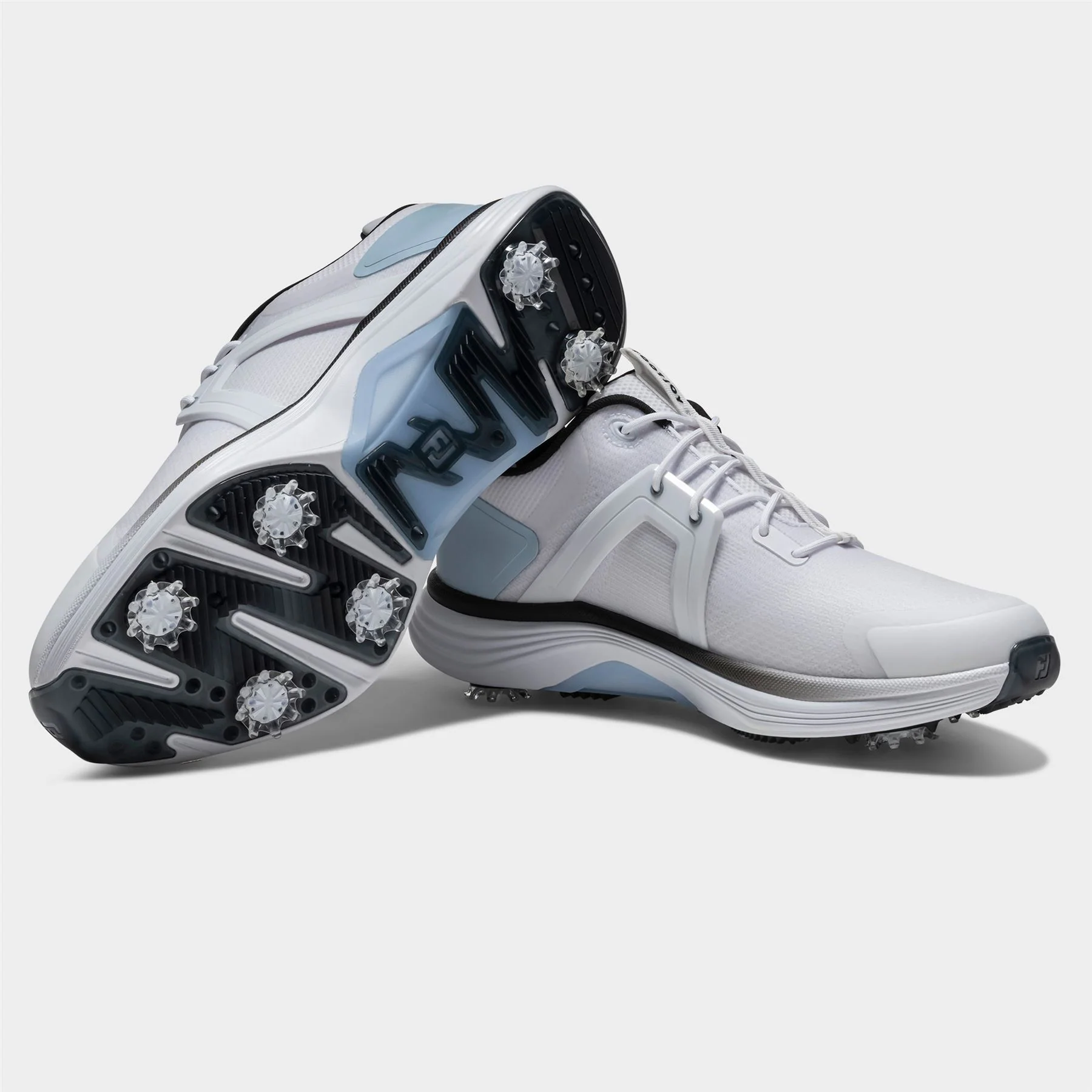 Hyperflex Spiked Golf Shoes White/Blue/Black - Image 6