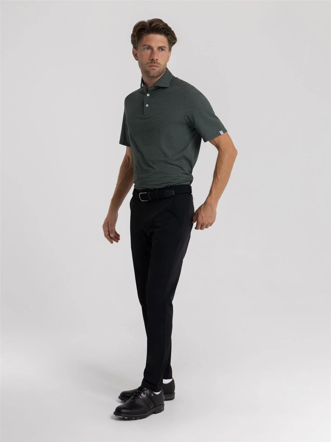 Iver Tailored Fit Trousers Black - Image 2