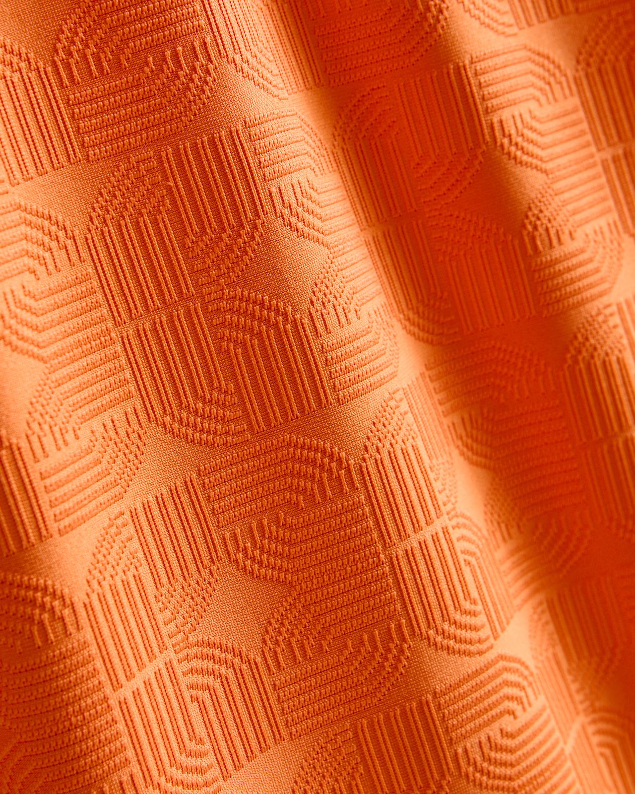MATTR Deco Jacquard Polo Shirt Melon Glow - Image 6