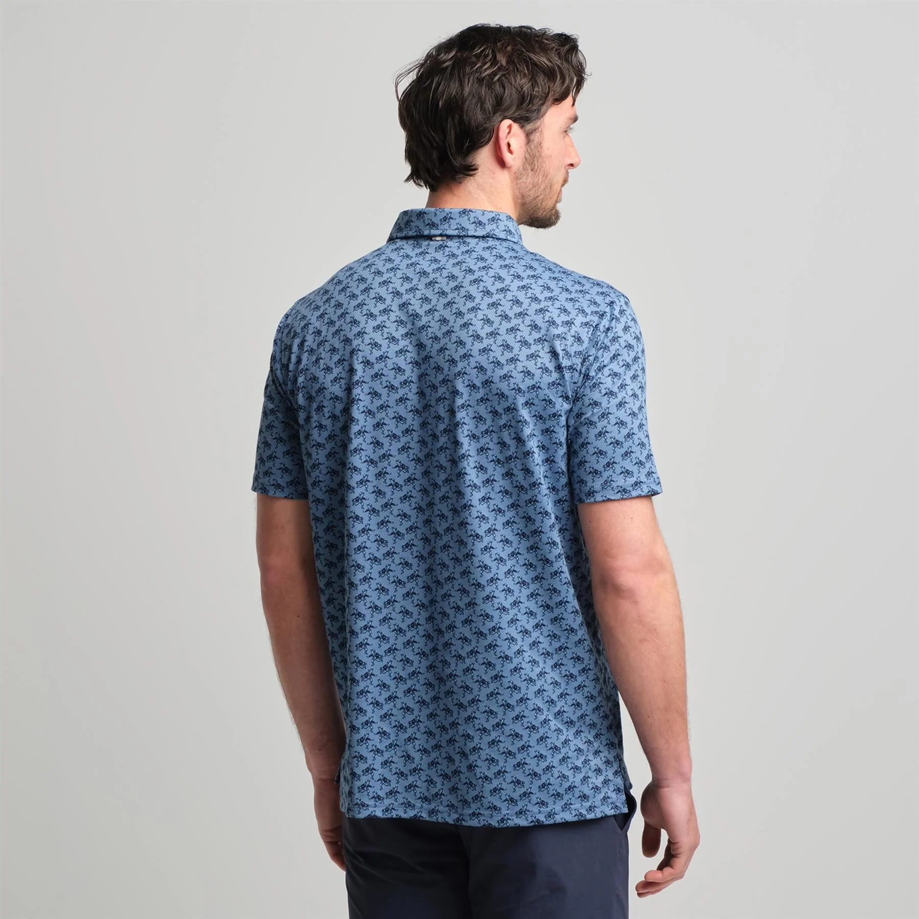 Mettille Performance Polo Shedd Runboy Print - Image 5