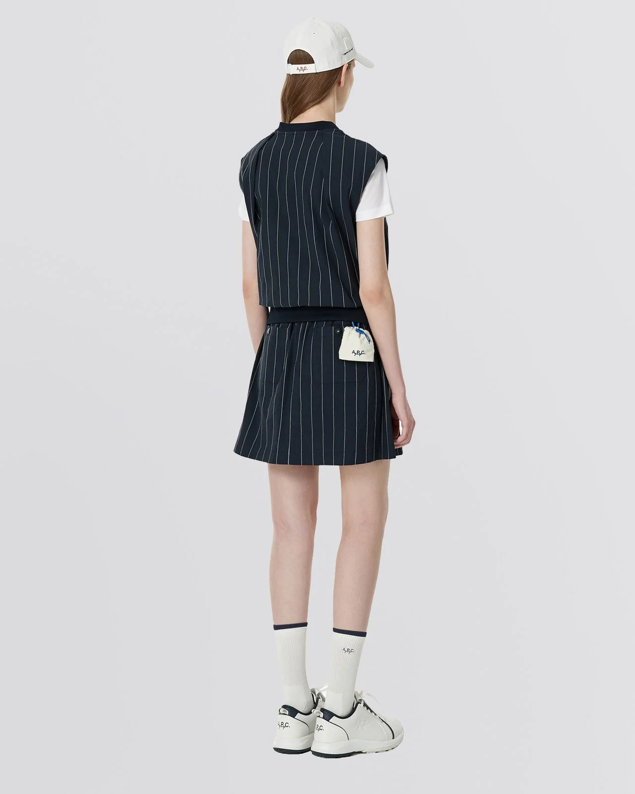 Murielle Flared Skirt Marine - Image 3