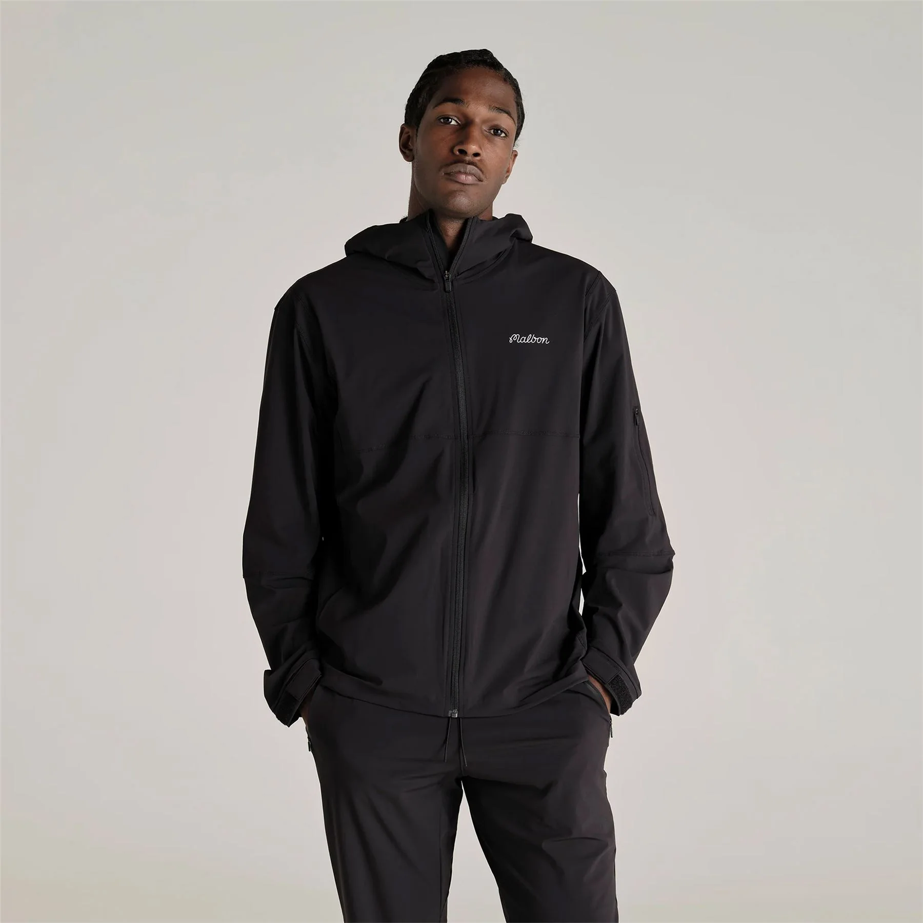 Performance Full Zip Shell Jacket Black - Image 3