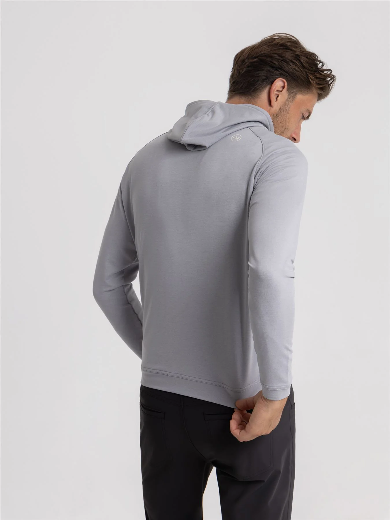 Pine Performance Hoodie Gale Grey - Image 3