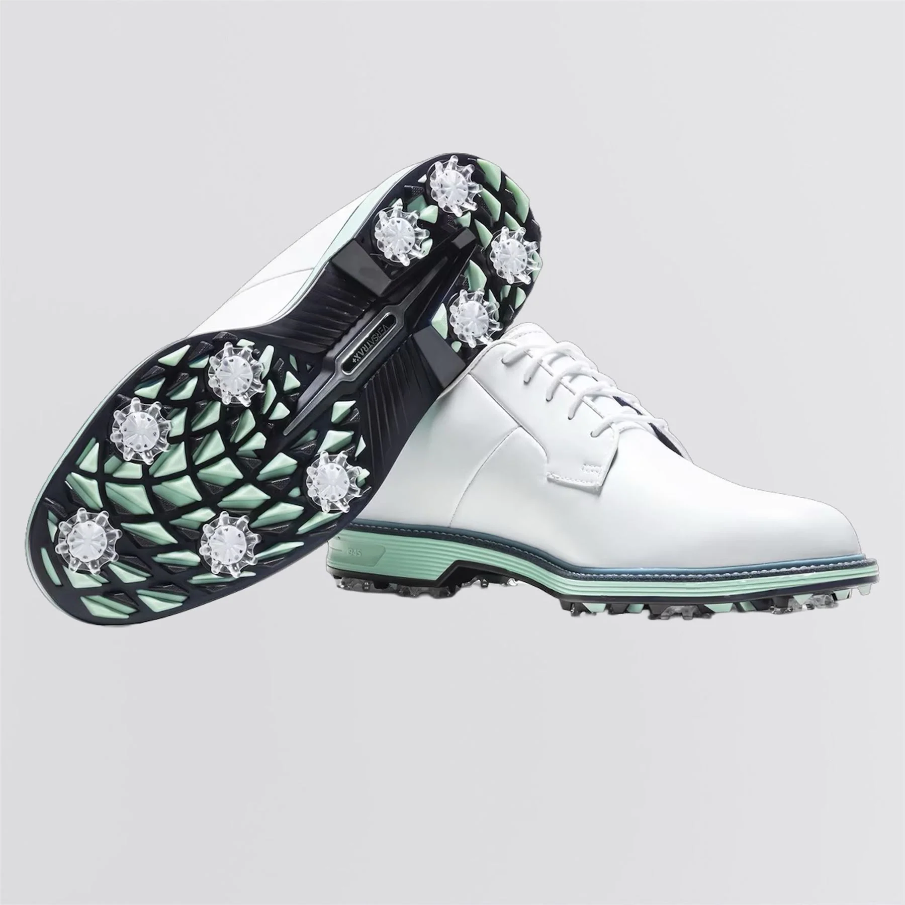 Premiere Series Field Spiked Golf Shoes White/Mint/Blue - Image 4