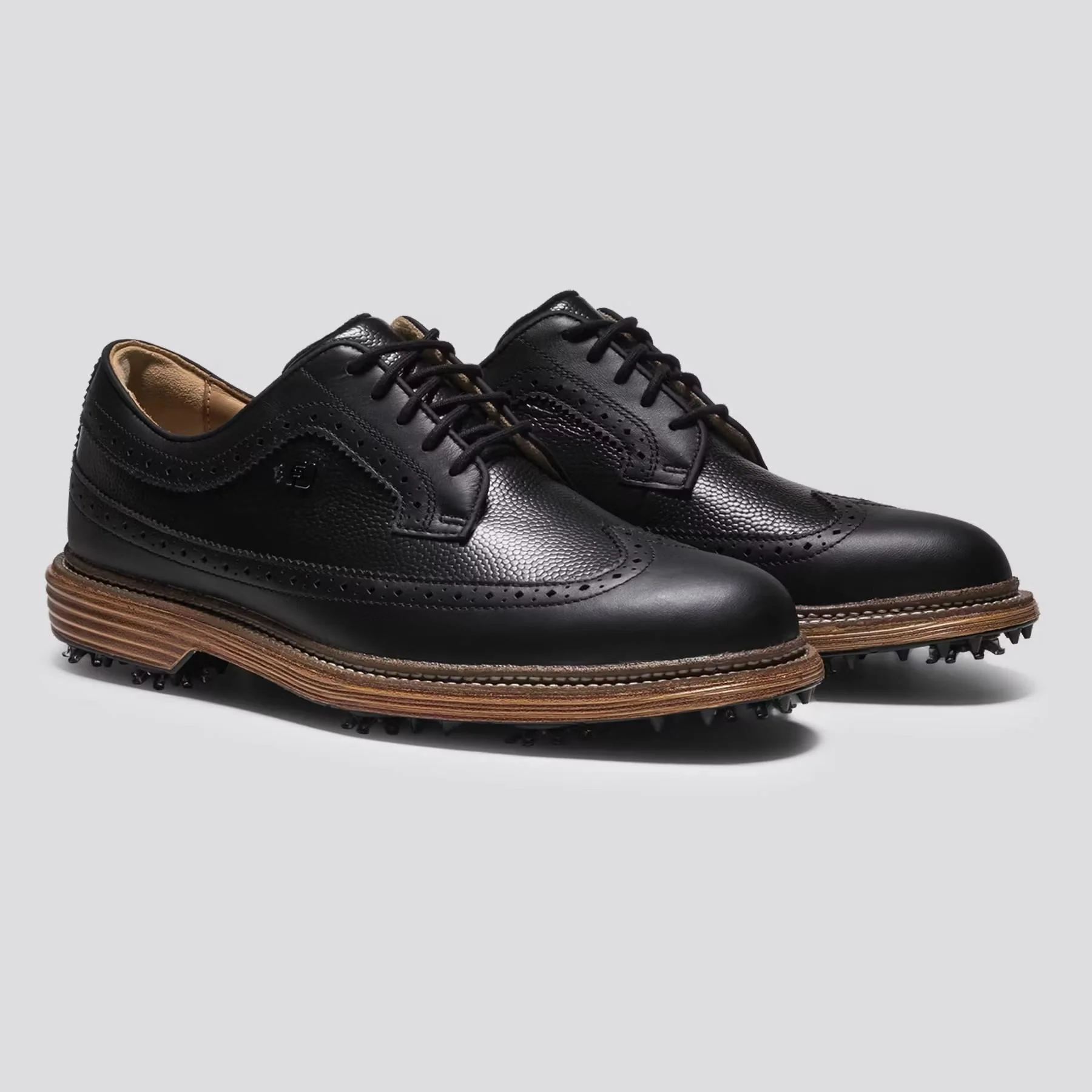 Premiere Series Marquis Spiked Golf Shoes Black/Brown - Image 3