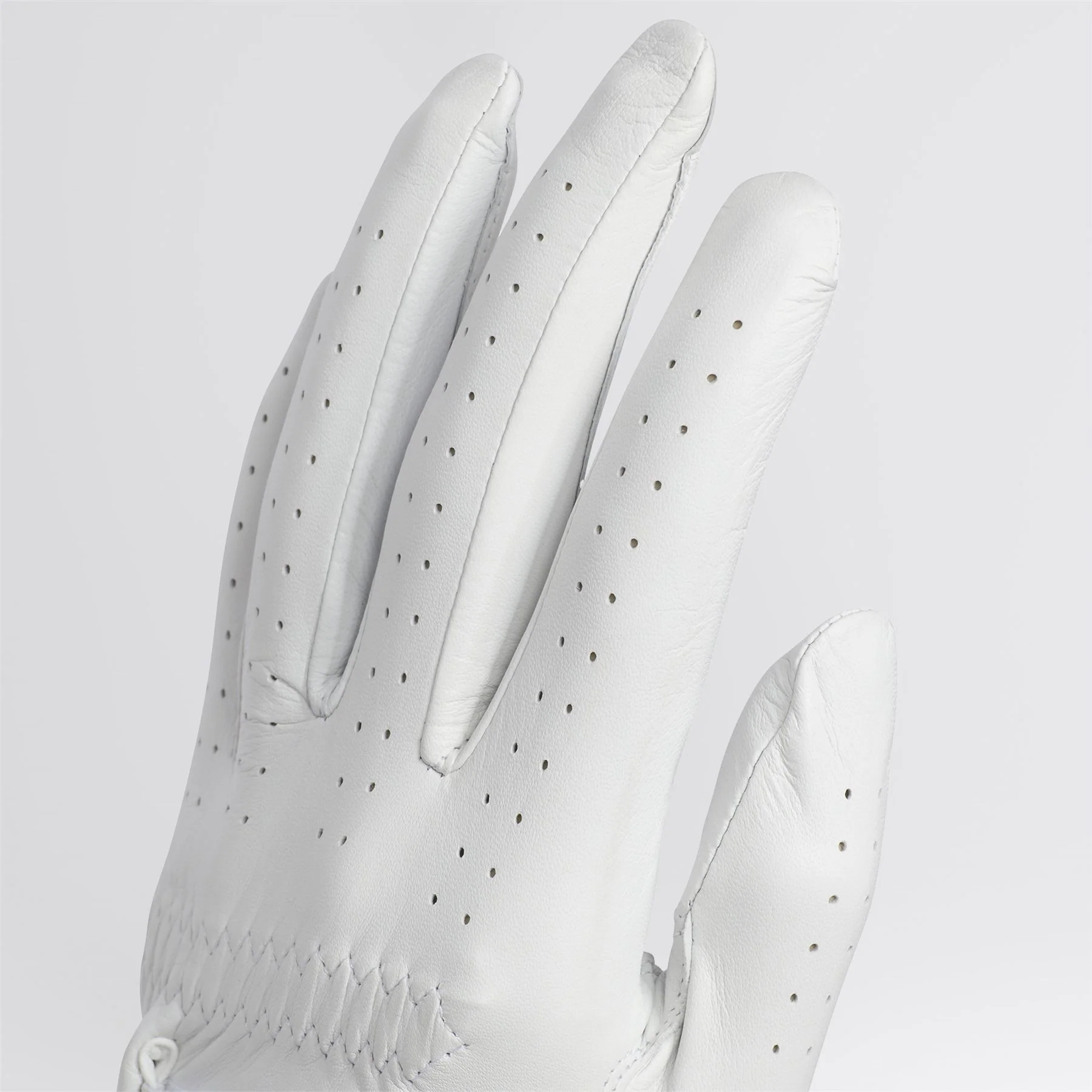 Pro Leather Left Hand Golf Glove White - Image 4