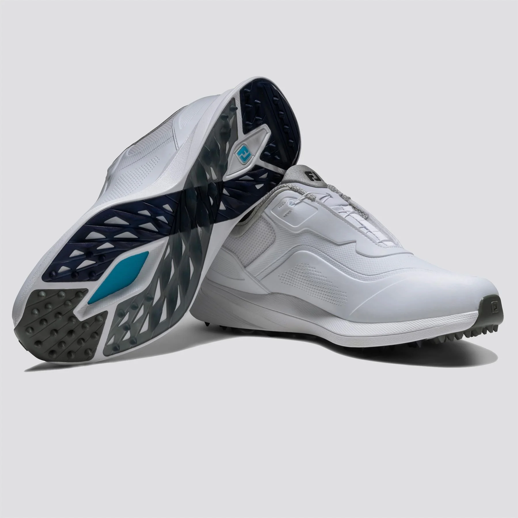 Pro Spikeless BOA Golf Shoes White/Grey - Image 3