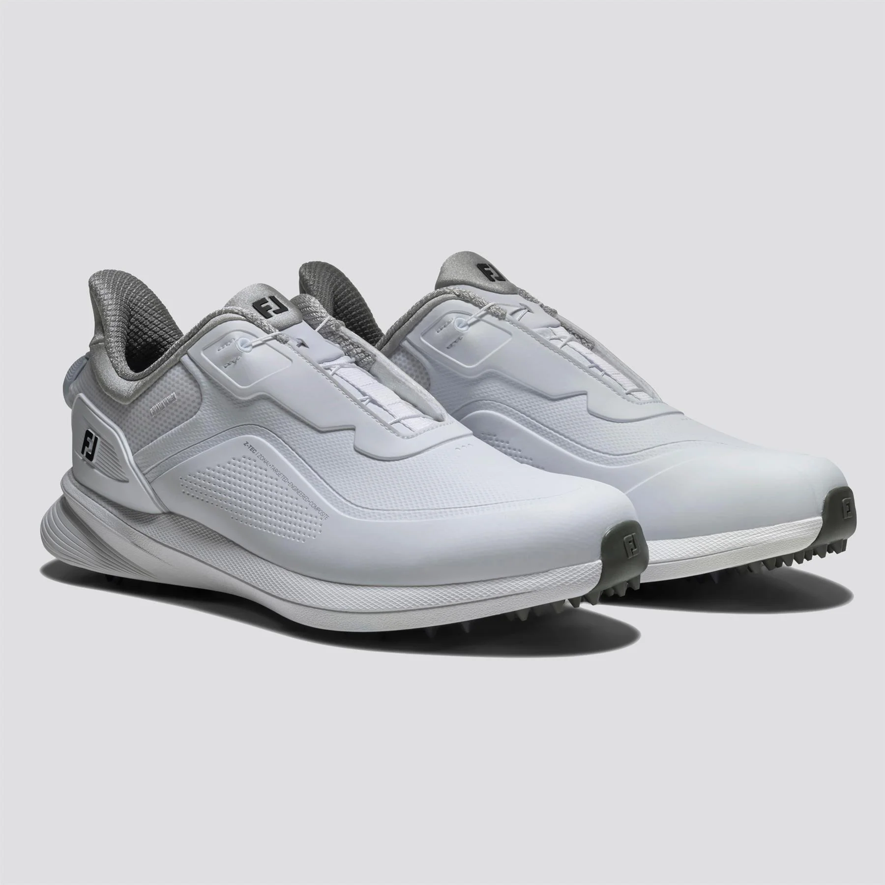 Pro Spikeless BOA Golf Shoes White/Grey - Image 4