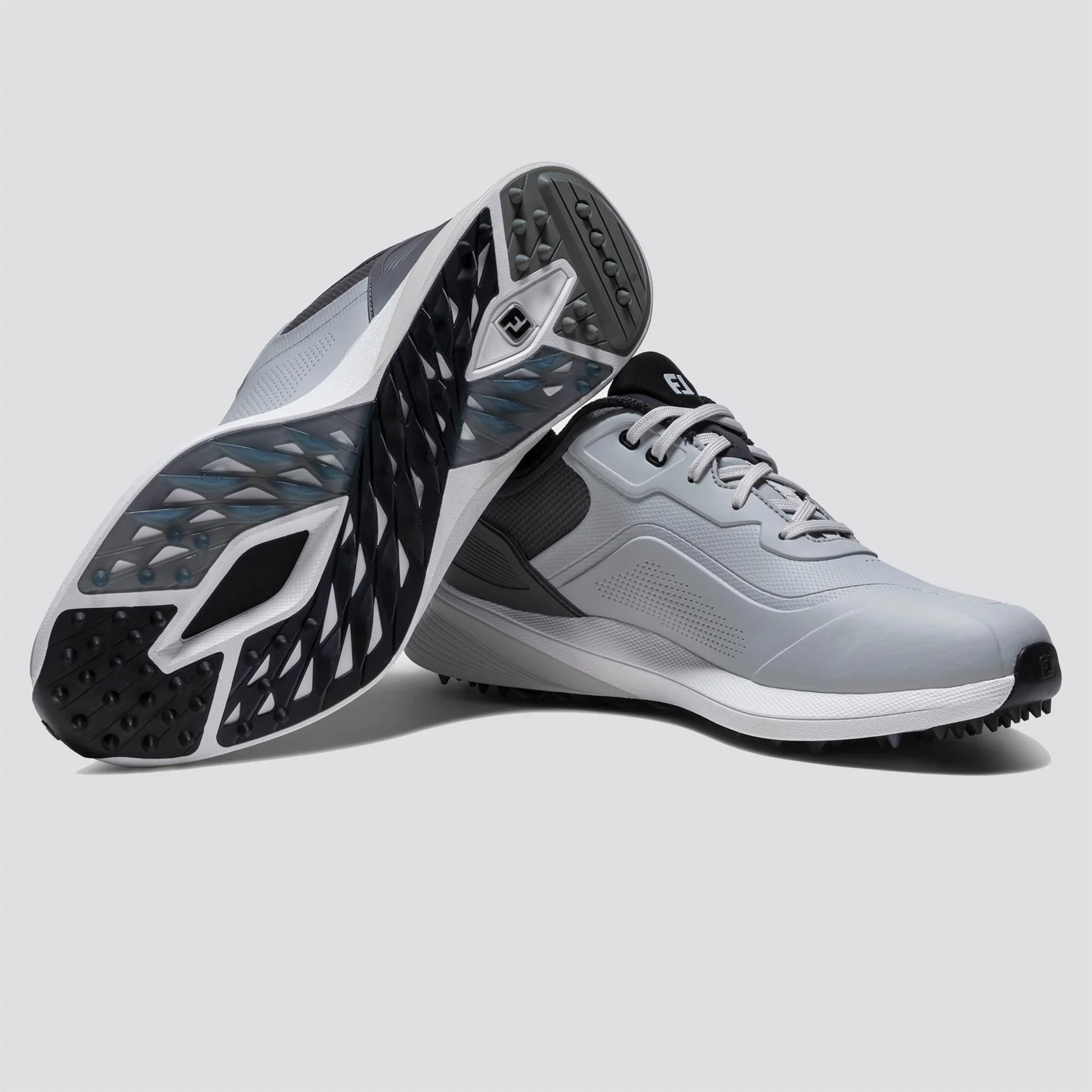 Pro Spikeless Golf Shoes Grey/Grey/White - Image 4