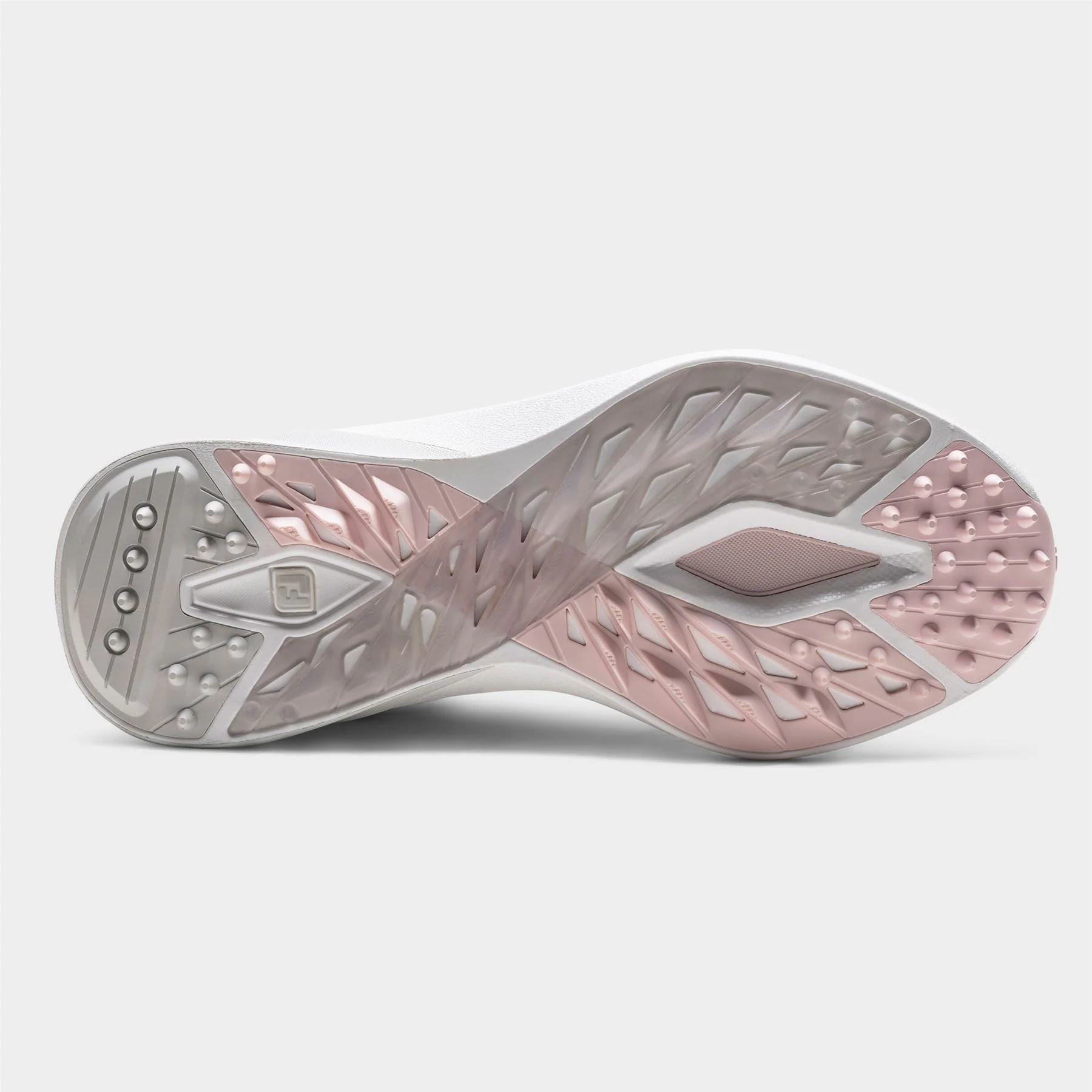 Pro Spikeless Wide Golf Shoes White/Grey - Image 4