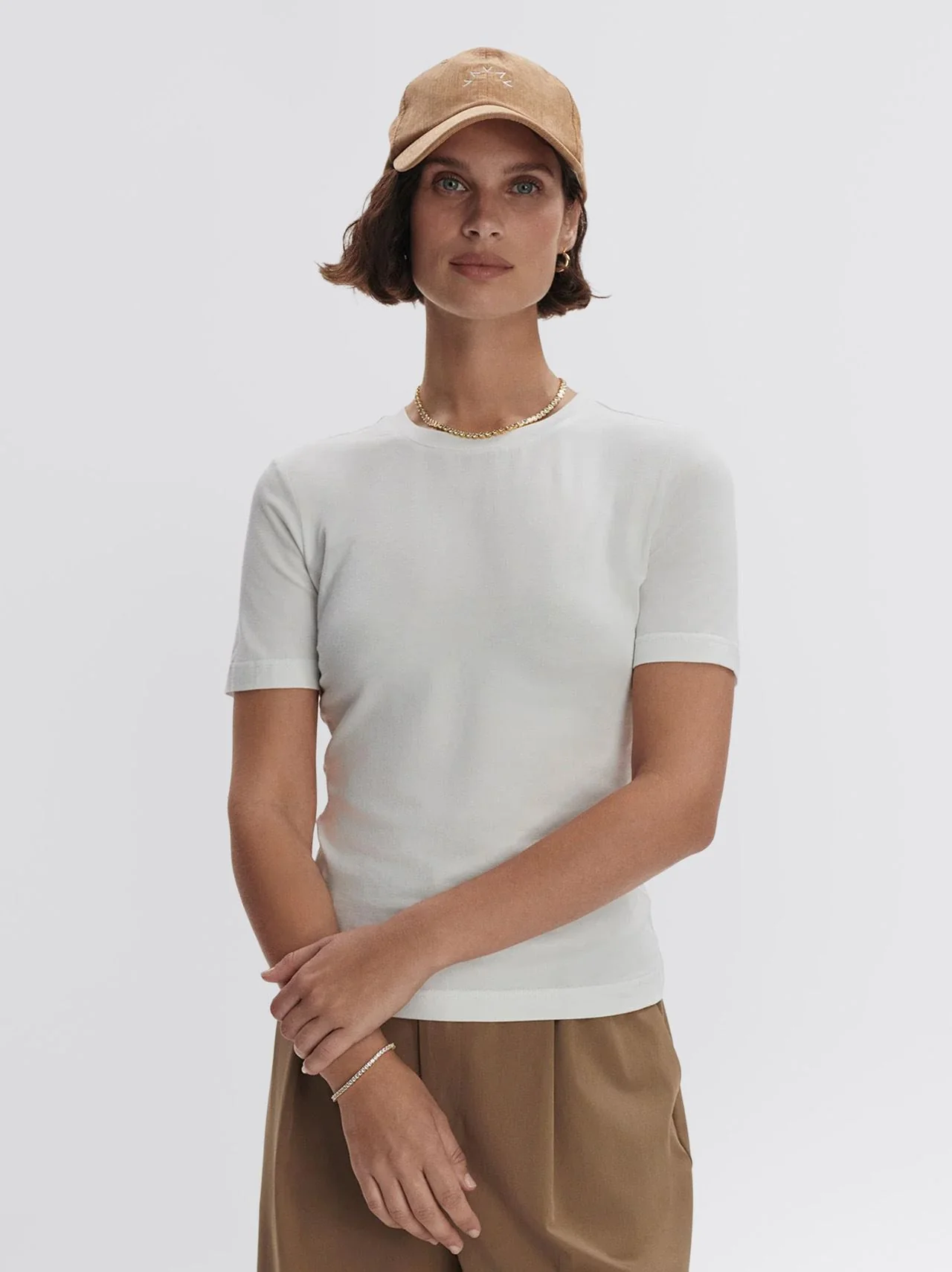 Regina Fitted Tee White